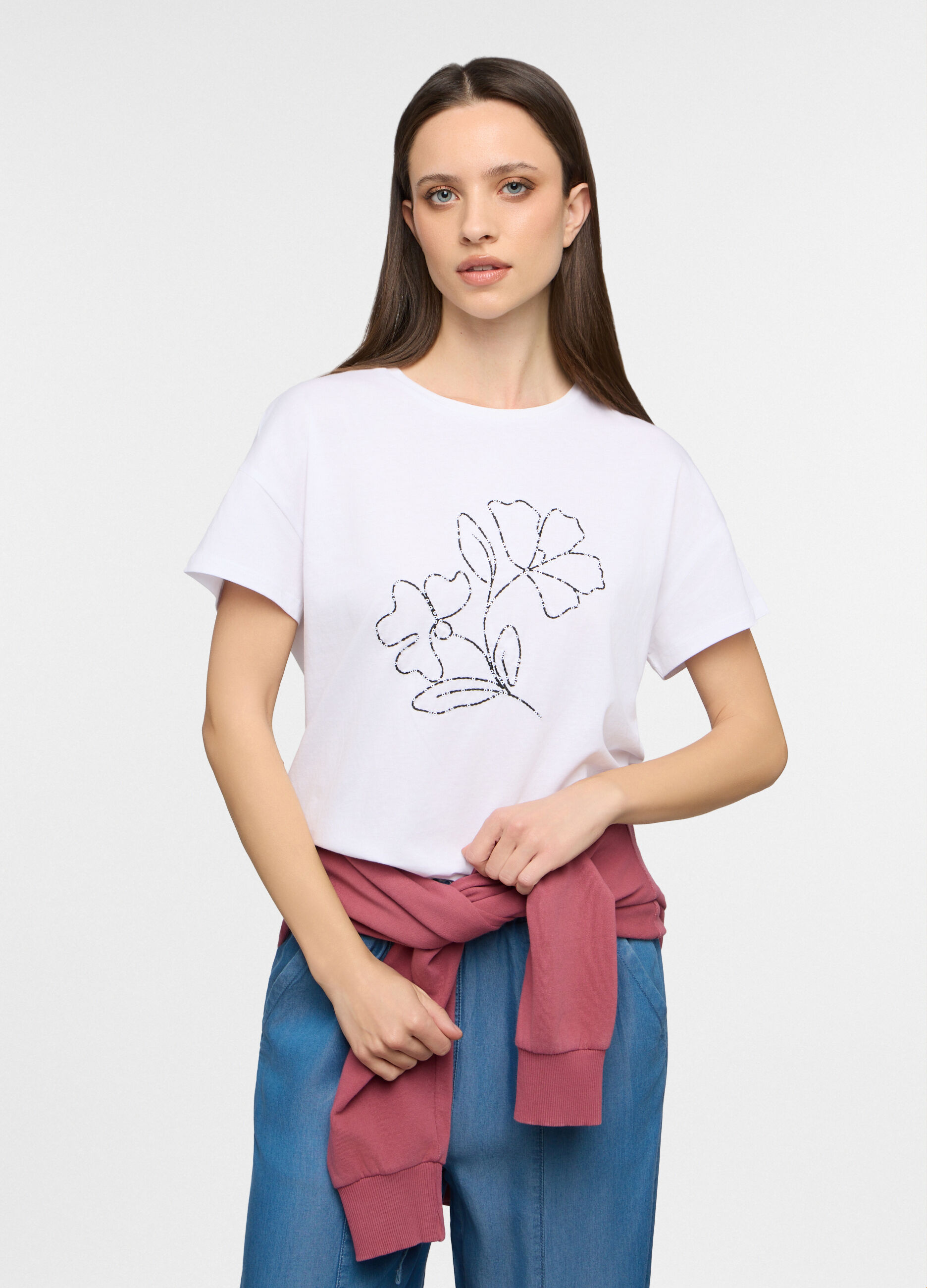 T-shirt girocollo donna_0