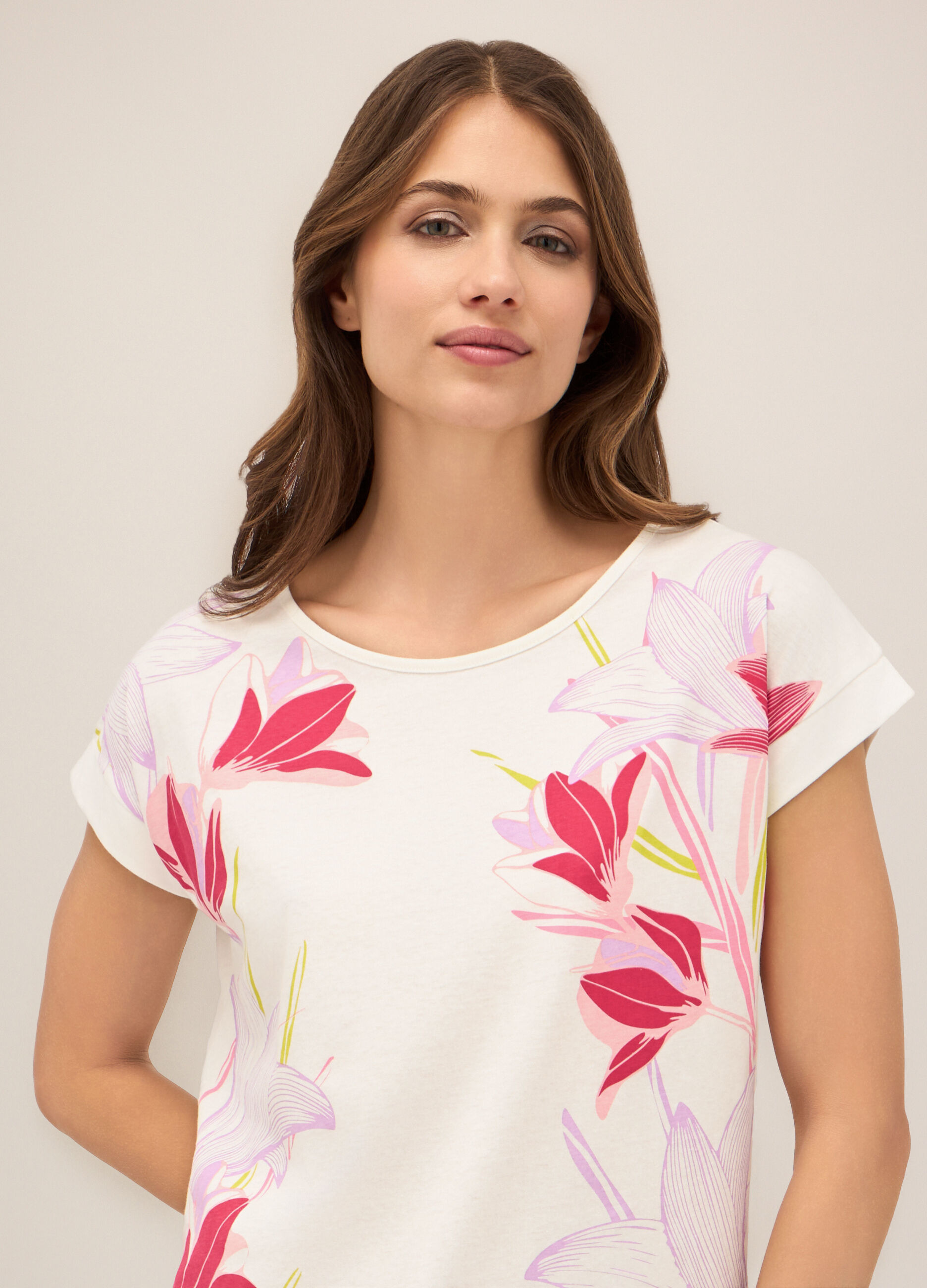 T-shirt in puro cotone donna_2