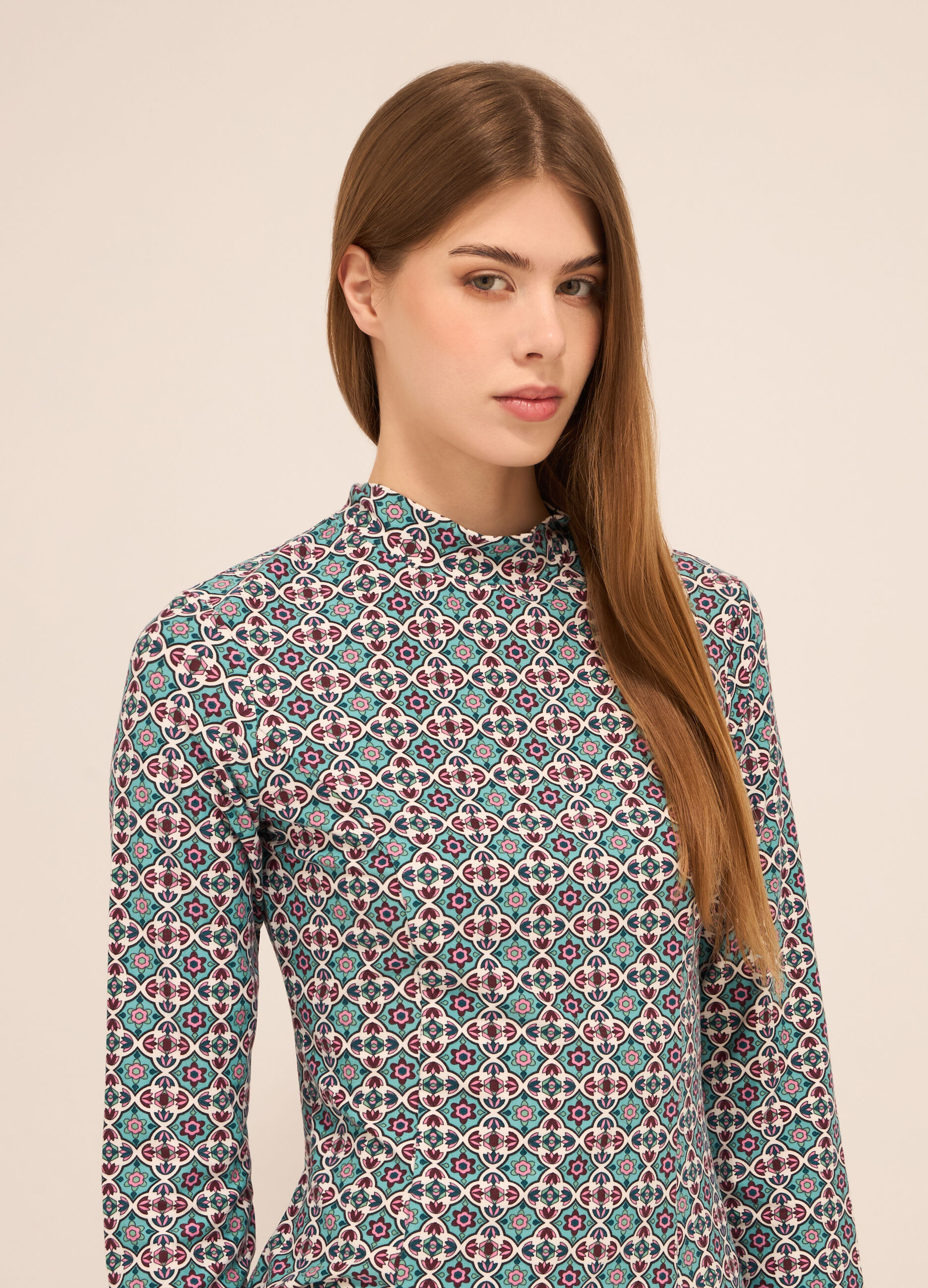 Abito corto in jersey stretch donna_2