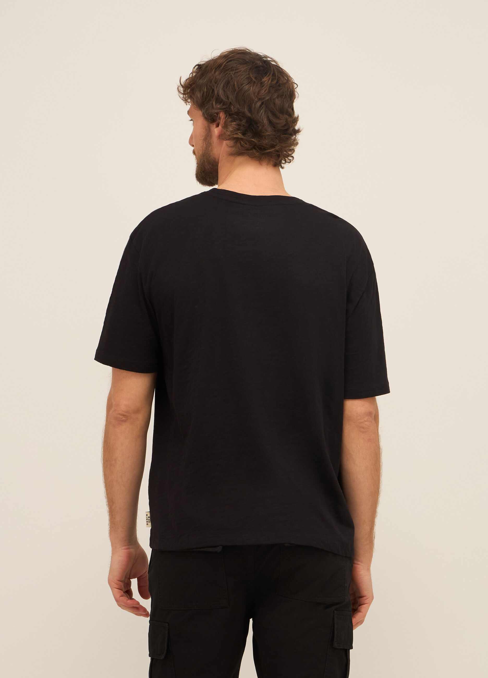 T-shirt in puro cotone con logo uomo_1
