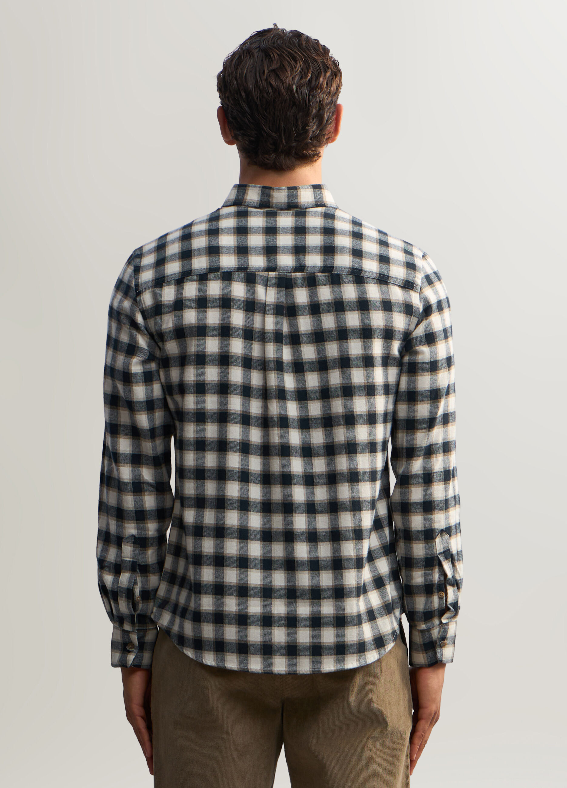 Camicia a quadri in flanella uomo_1