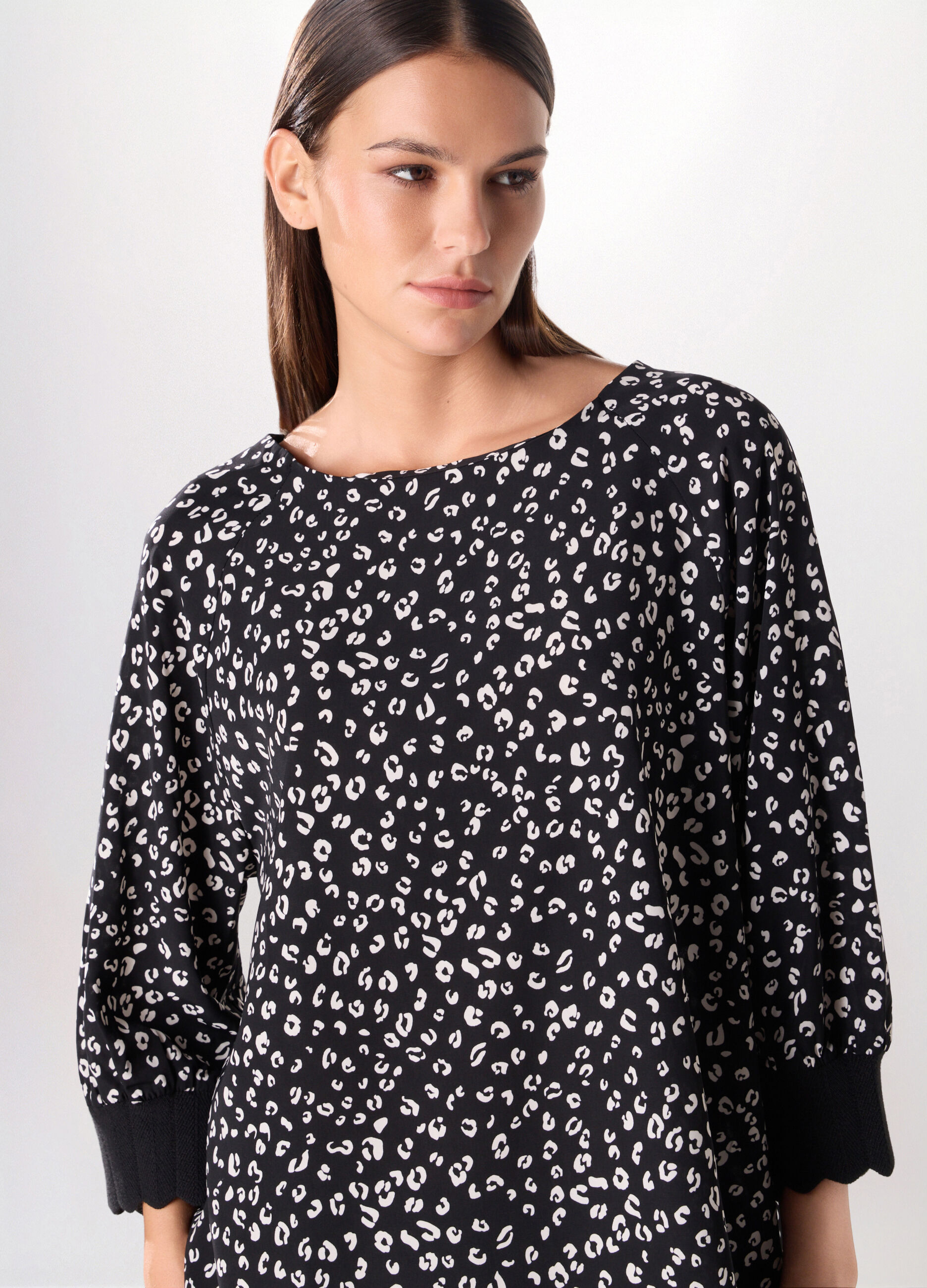 Blusa con stampa donna curvy_2