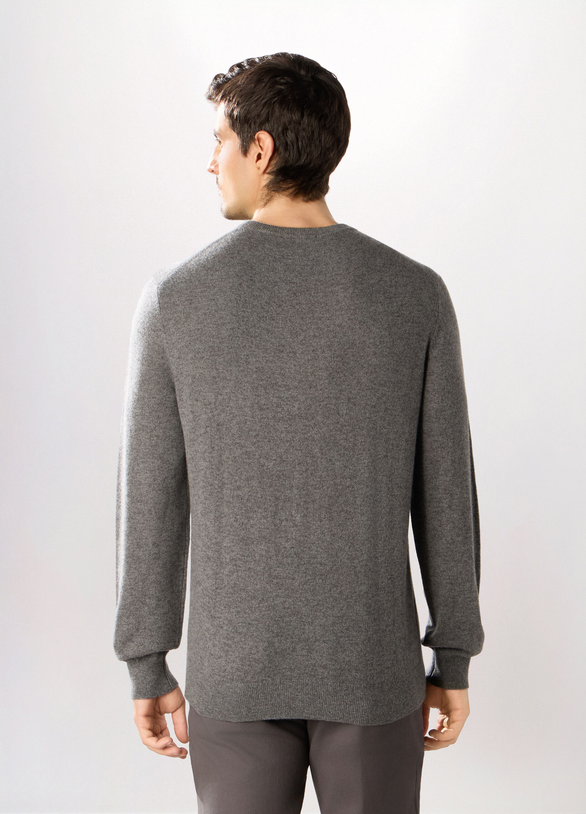Maglione girocollo in cashmere uomo_1