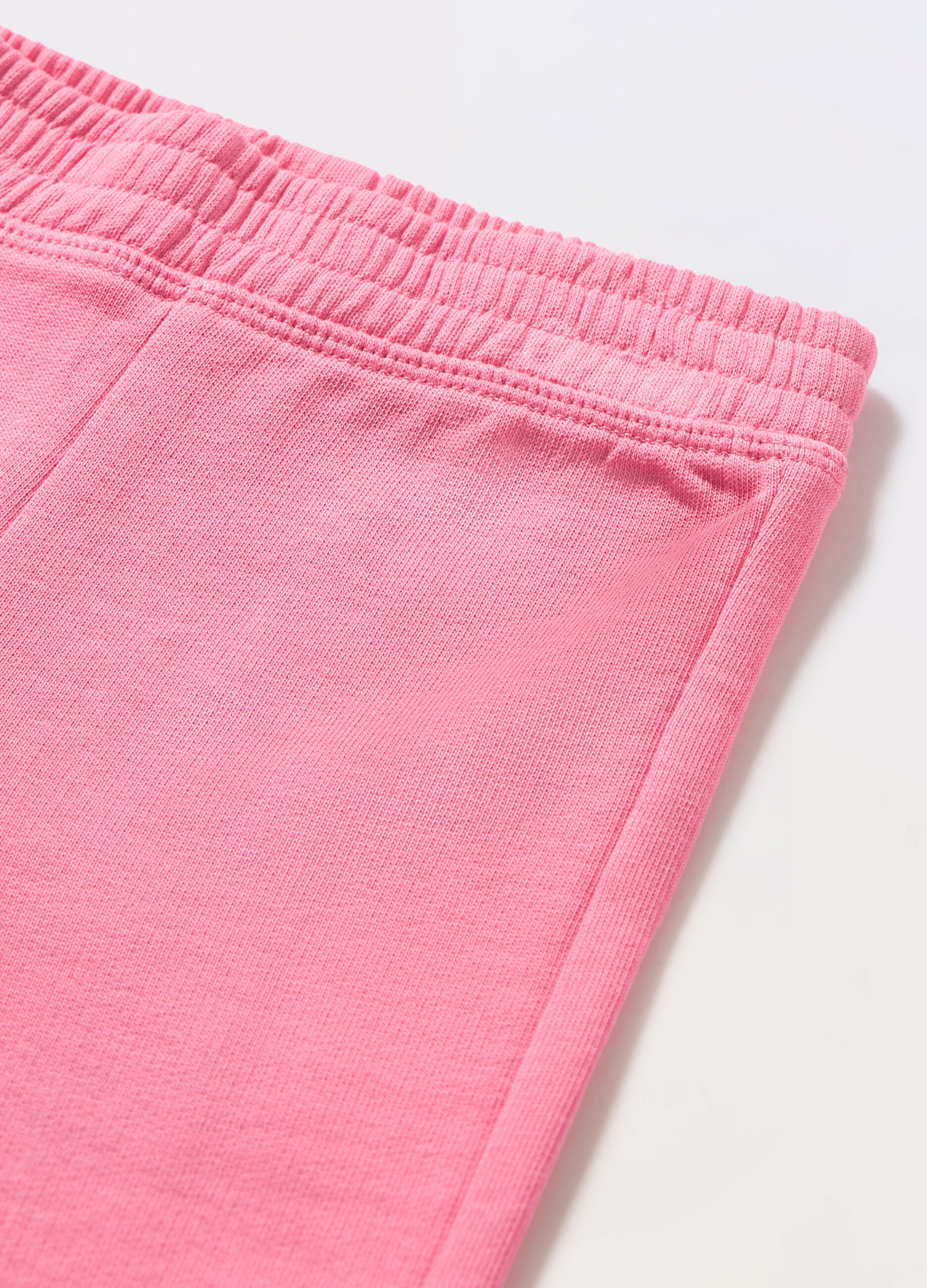 Jogger in french terry di puro cotone neonata_1