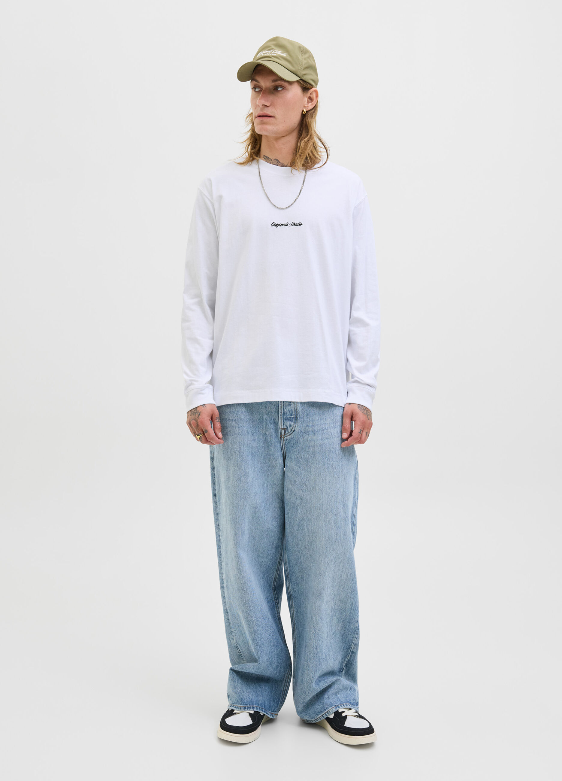 Felpa girocollo con logo uomo_2