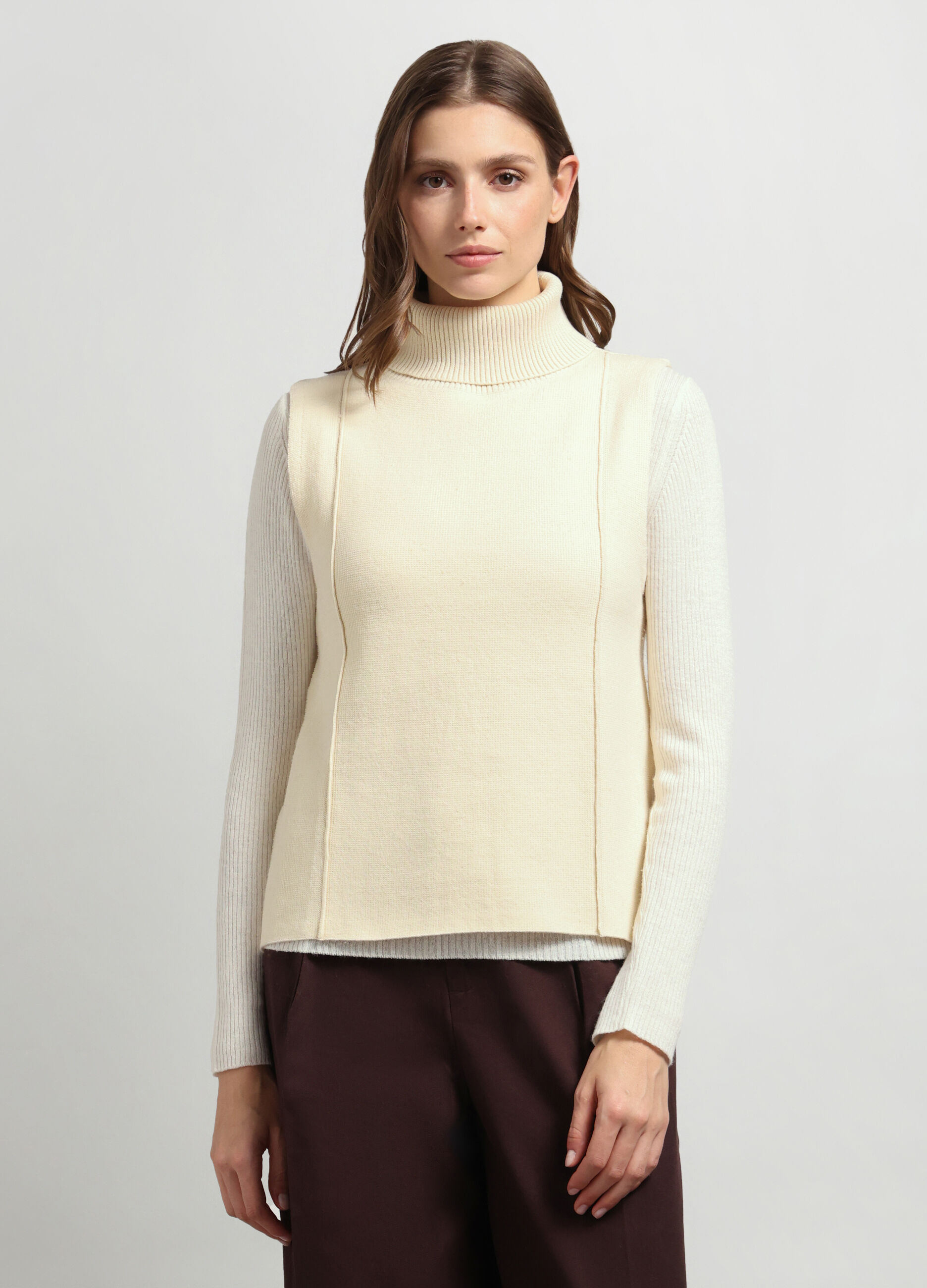 Gilet in misto cotone donna_0