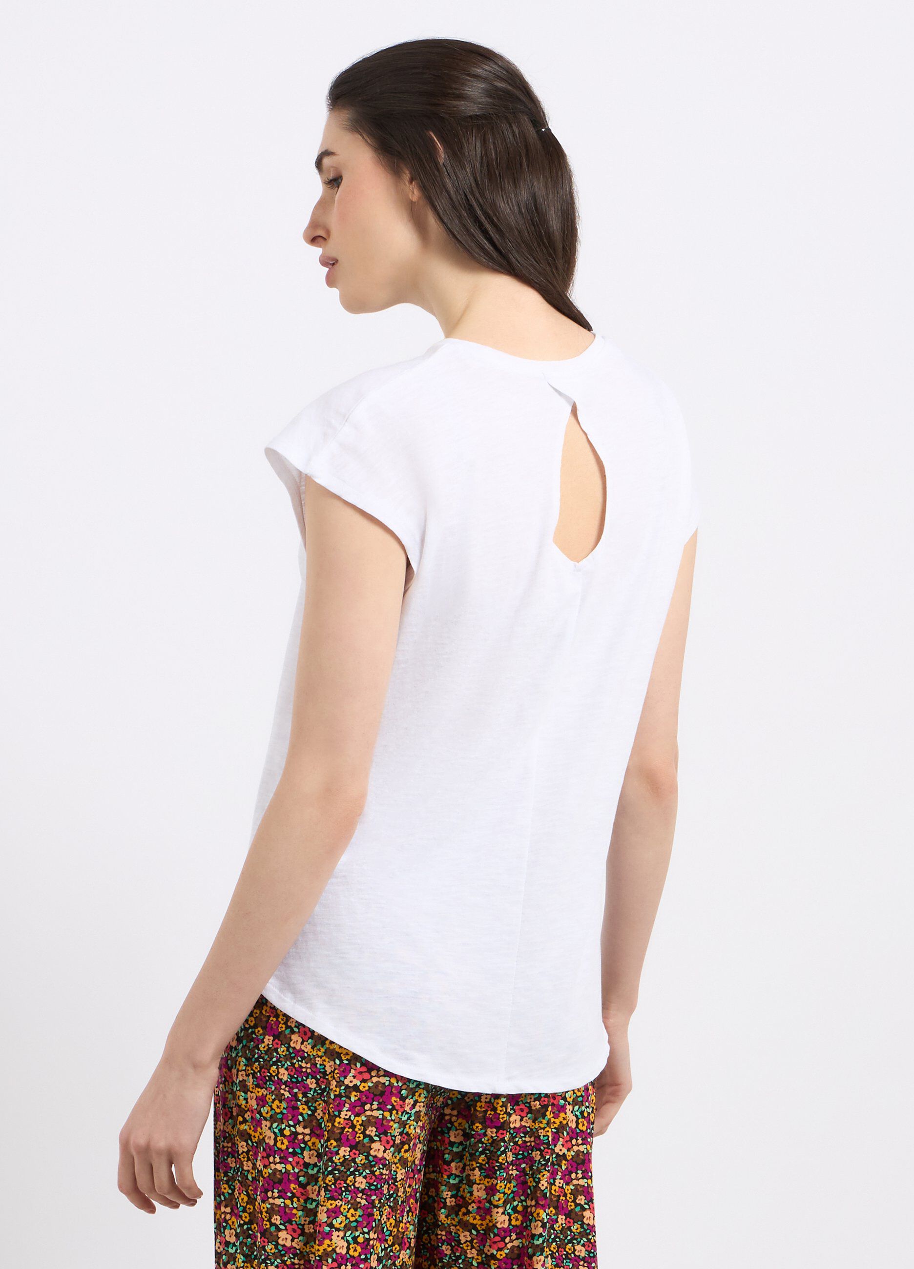 T-shirt in puro cotone donna_1