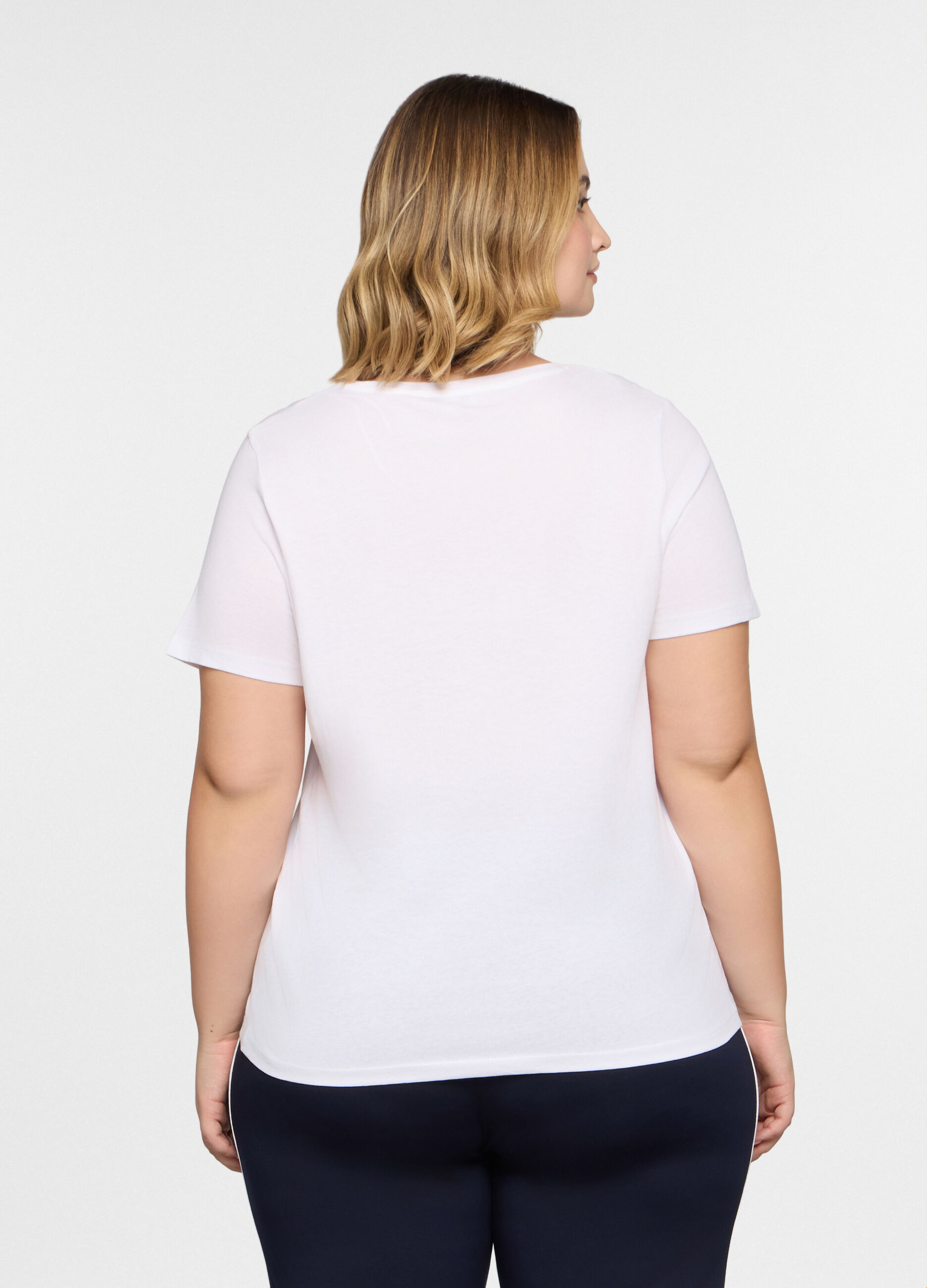T-shirt girocollo donna curvy_1