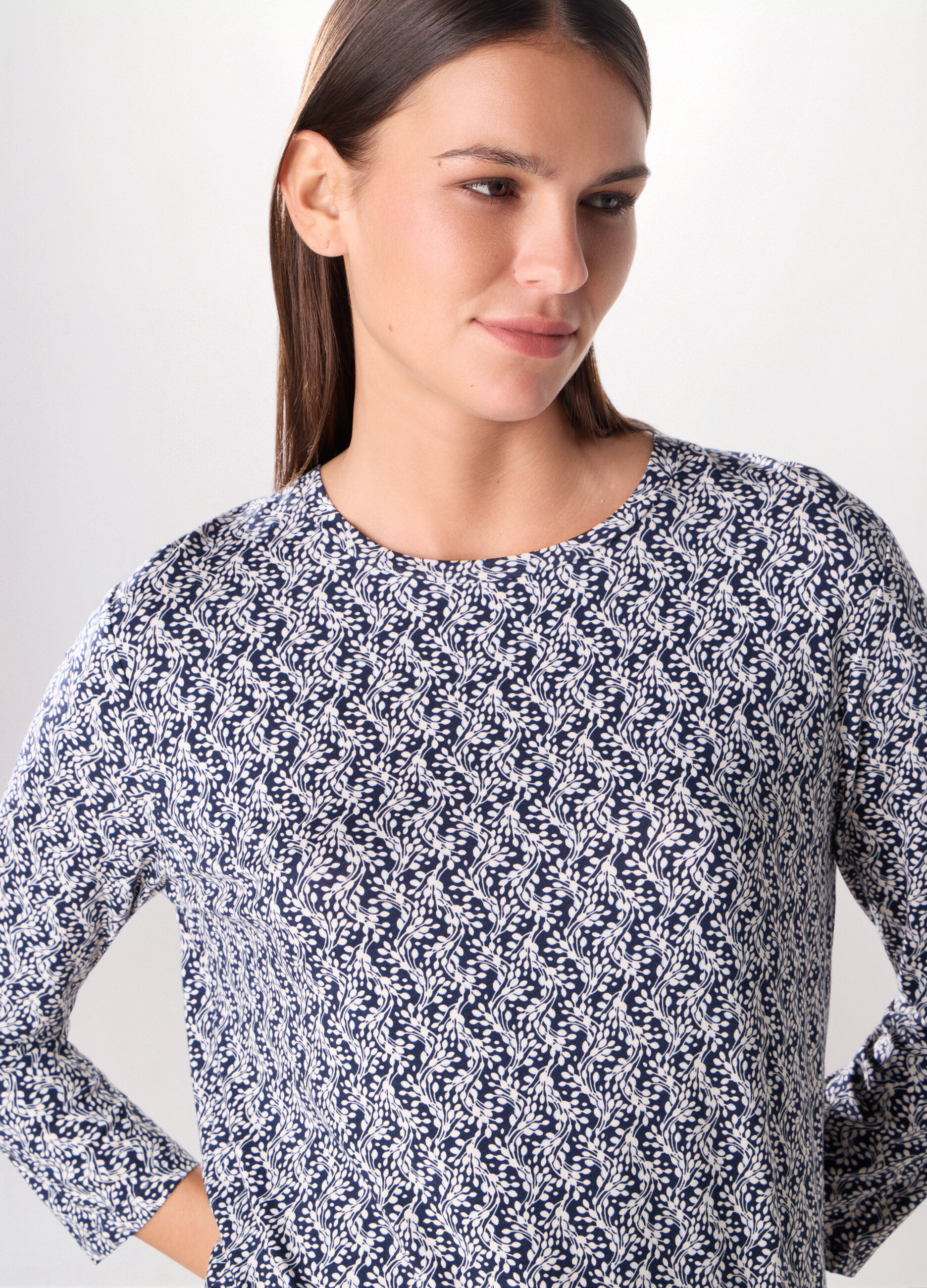 T-shirt in jersey di viscosa stretch donna_2