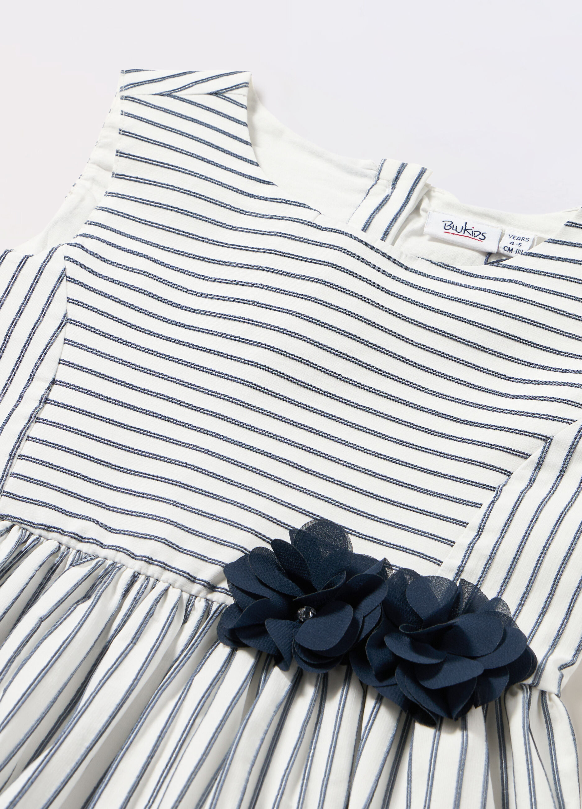 Vestito a righe bambina