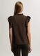 Blusa Fit Regular con scollo a goccia cr&ecirc;pe stretch donna_1