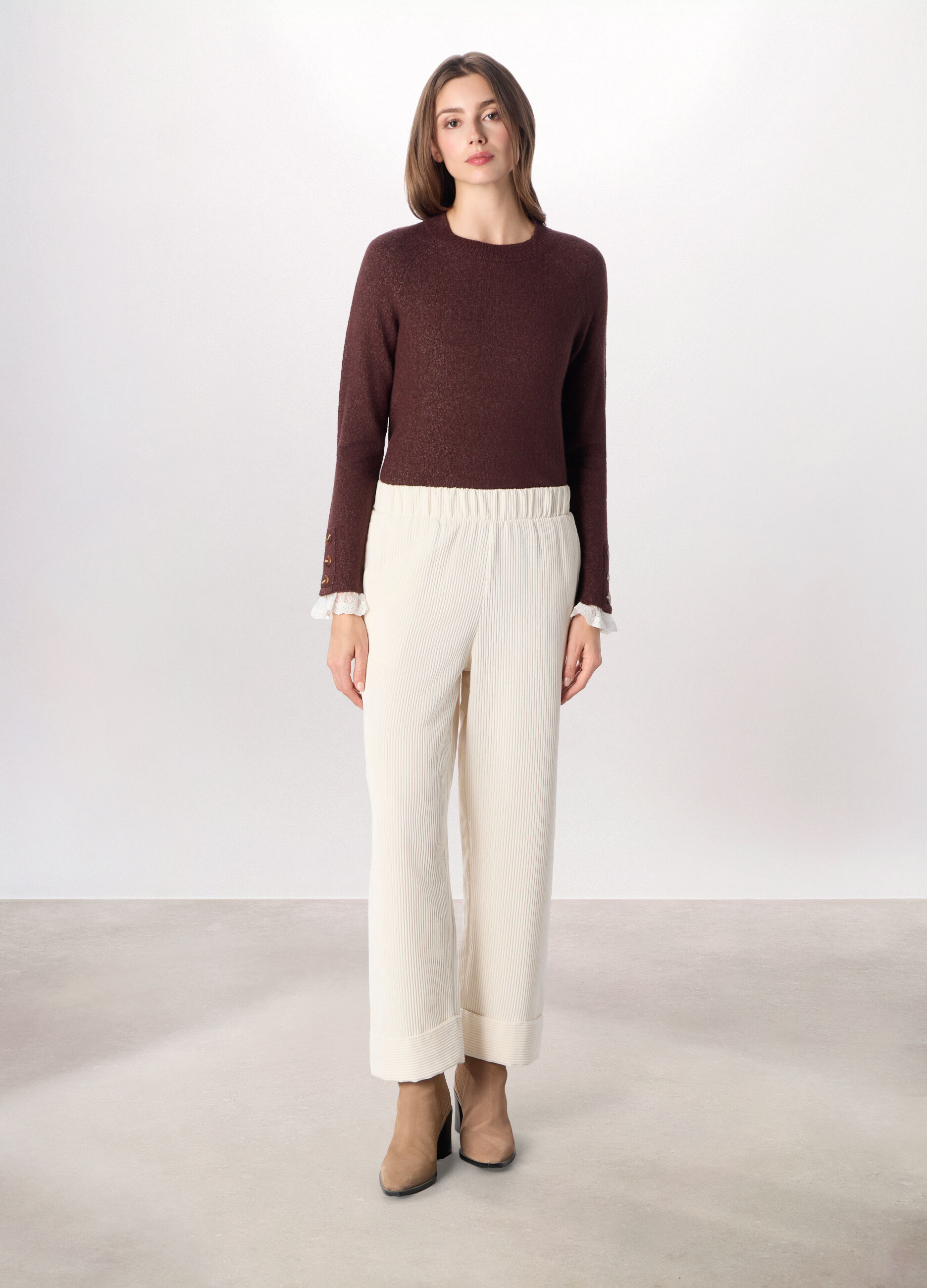 Tricot con inserti donna _0