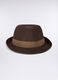 Cappello di paglia con fascia decorata uomo_0
