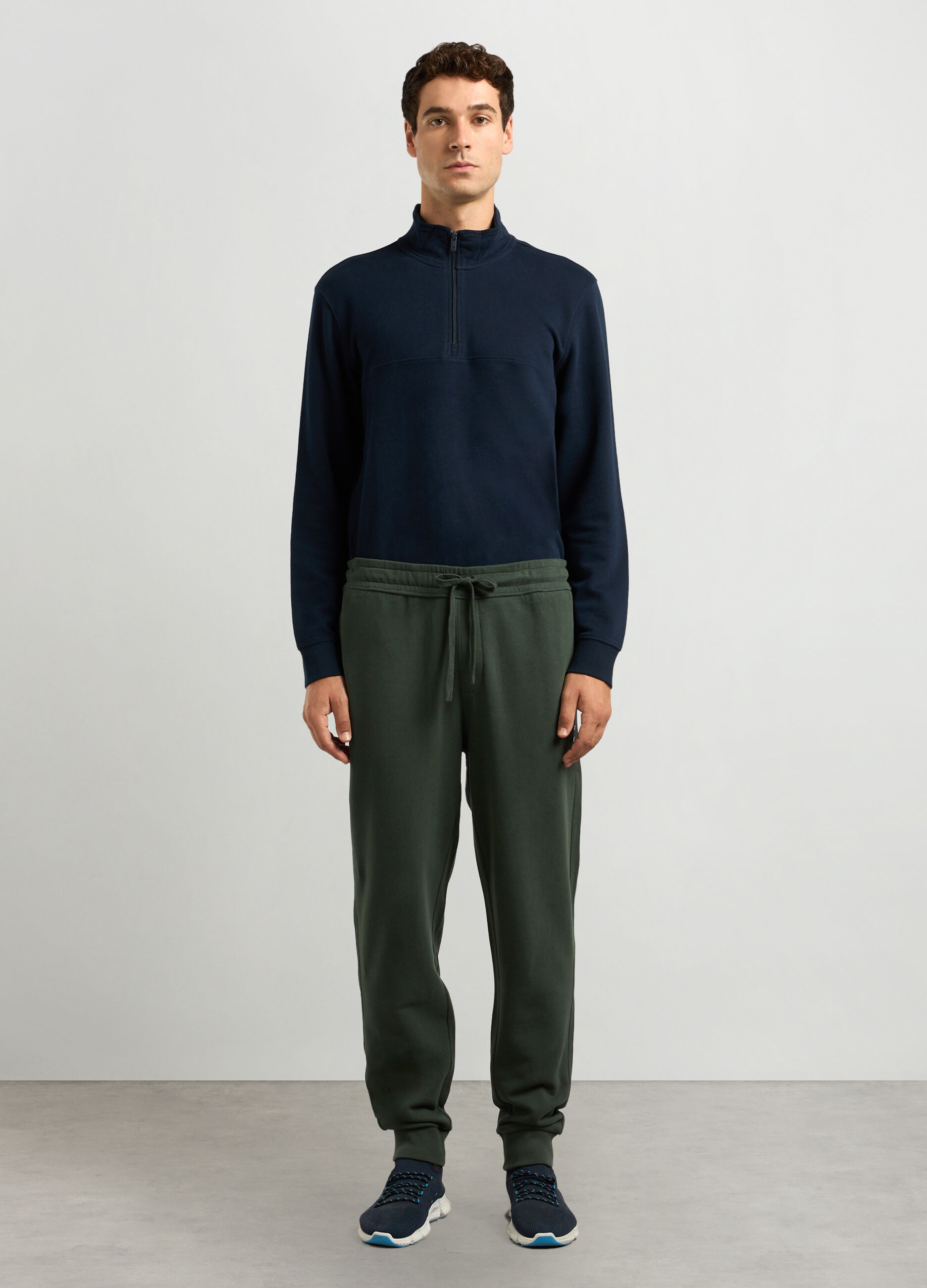 Joggers regular fit in cotone uomo_0