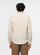 Camicia regular fit con collo coreano in lino uomo_1