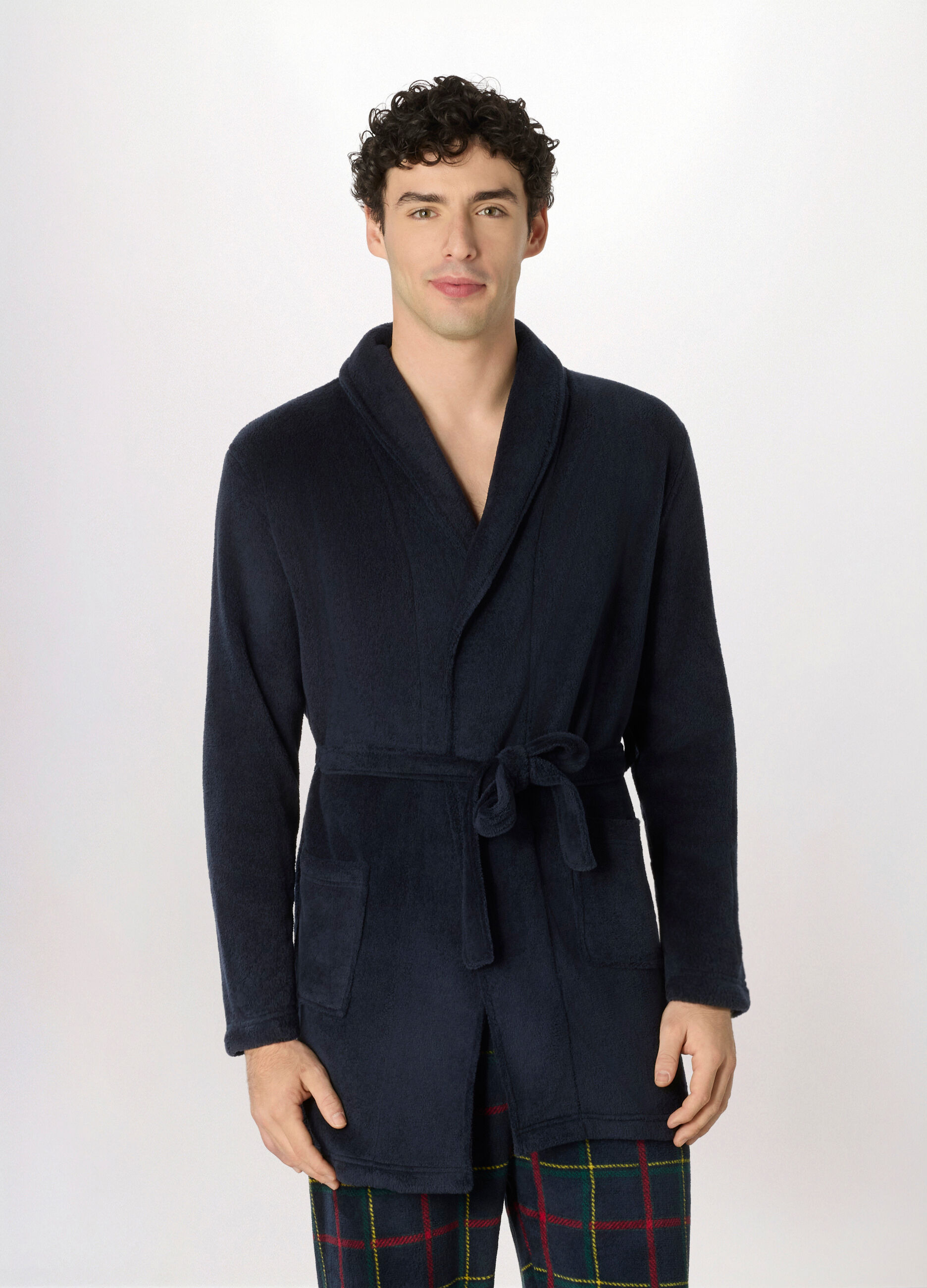 Vestaglia in pile uomo_0