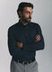 Camicia slim fit in jersey misto cotone uomo_1