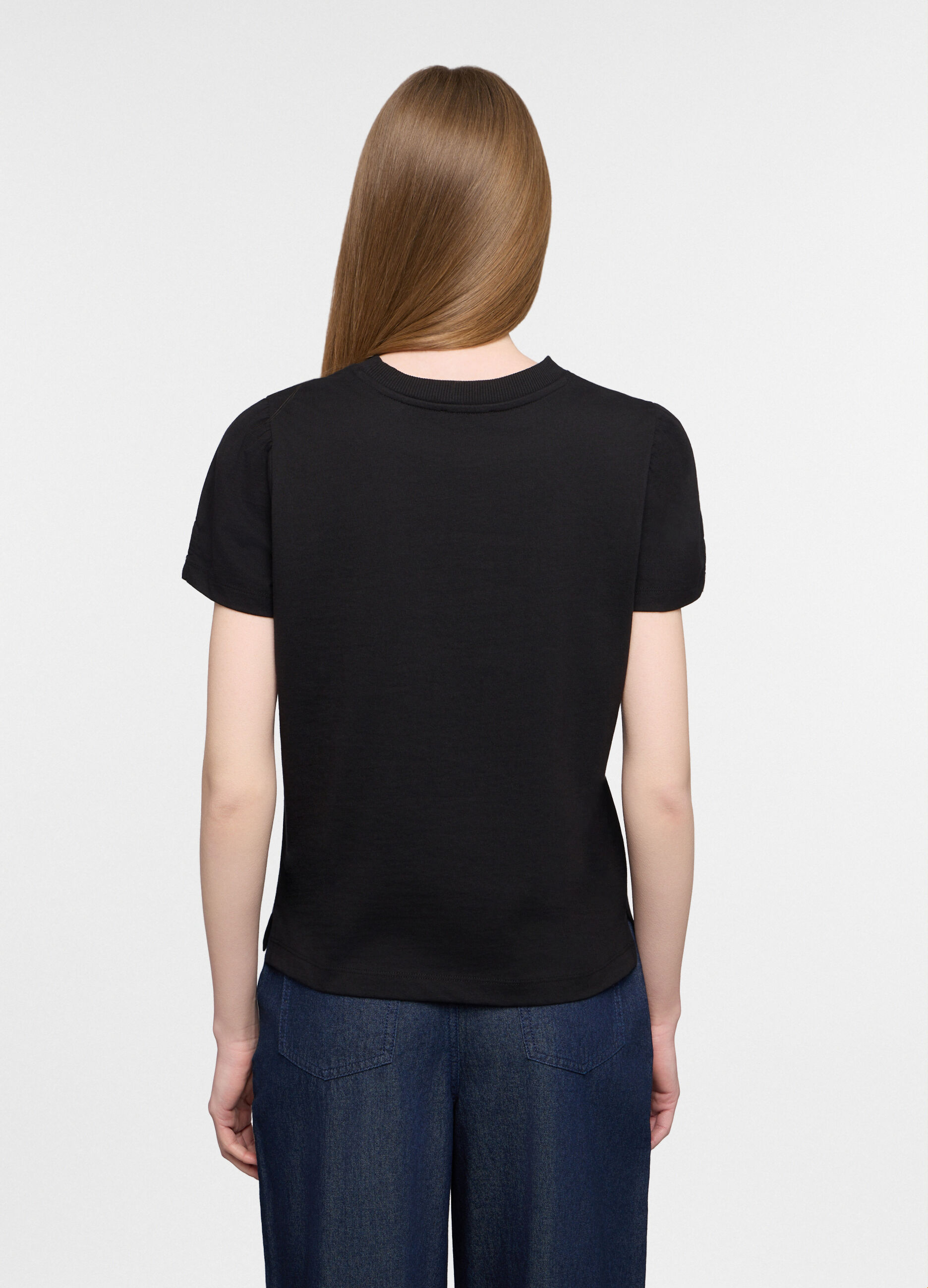 T-shirt girocollo donna_1