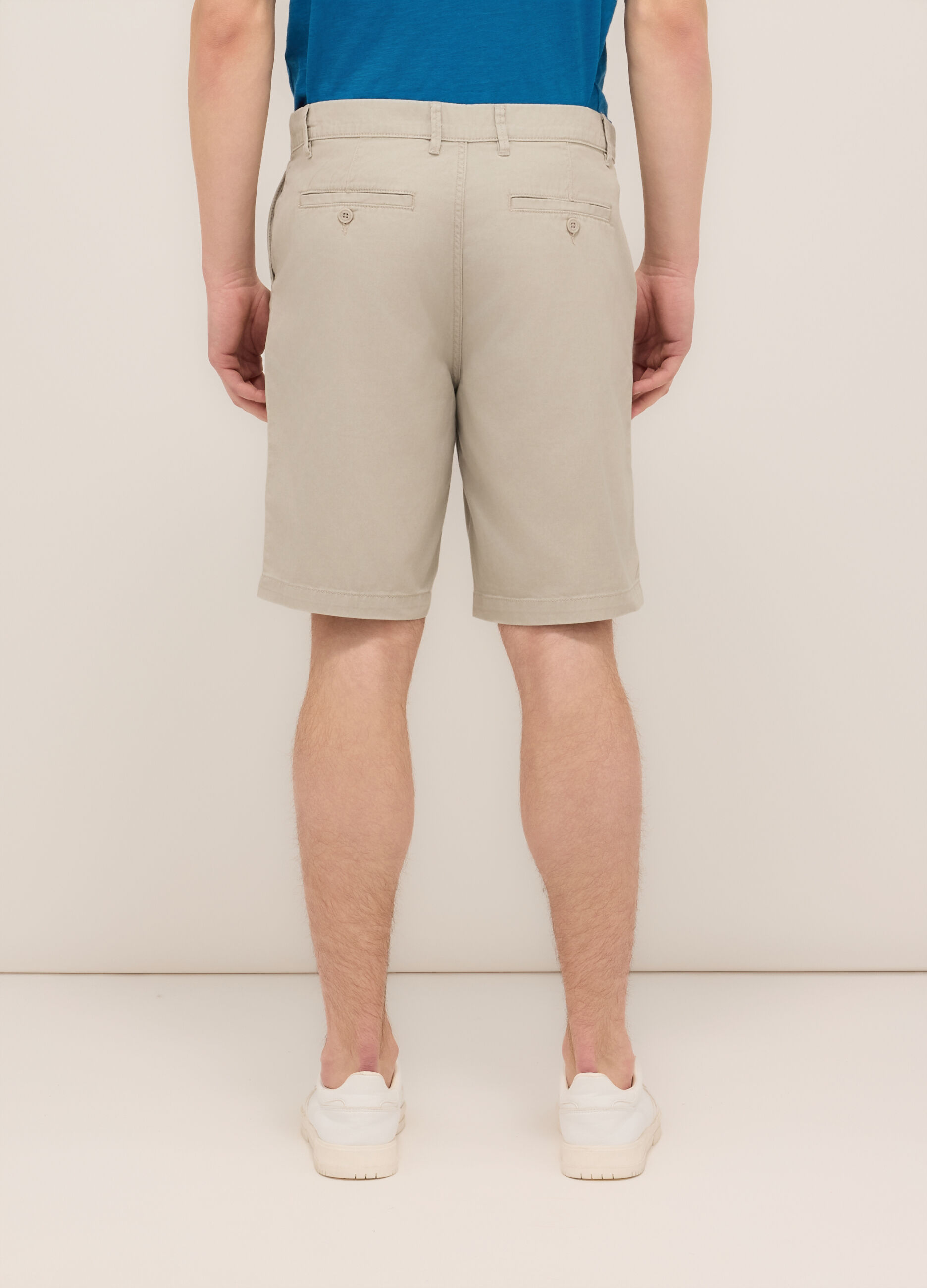 Bermuda in twill di cotone uomo_1