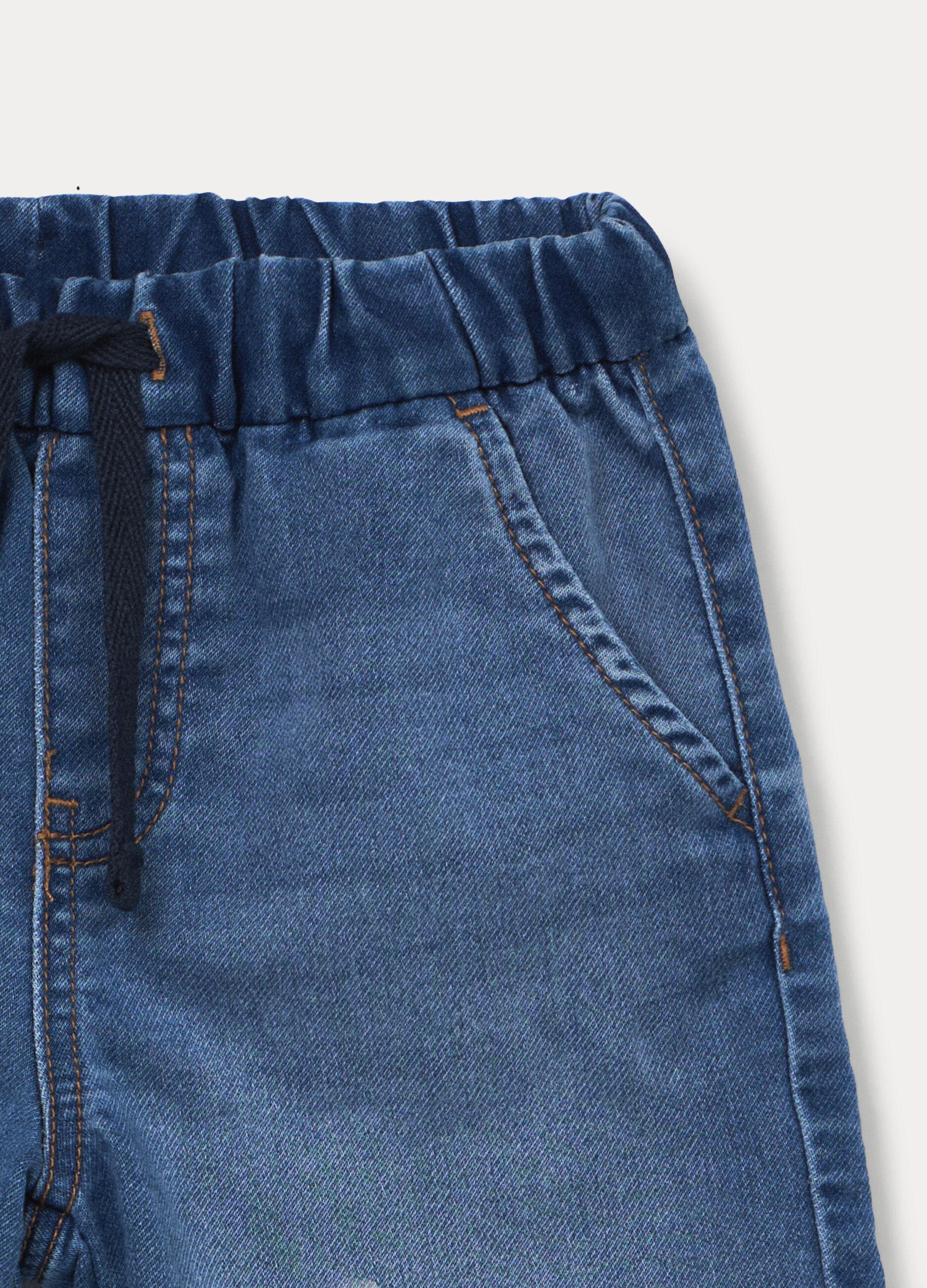 Shorts regular fit in confort stretch denim bambino_2