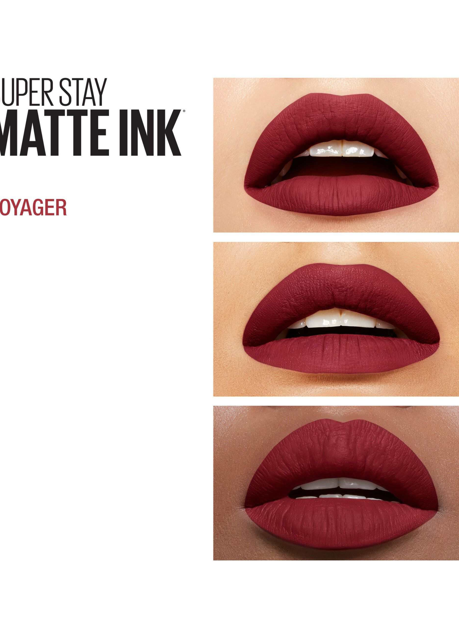 Maybelline New York Tinta Labbra SuperStay Matte Ink, Rossetto Matte Liquido a Lunga Tenuta, Pioneer (20), 5 ml.
