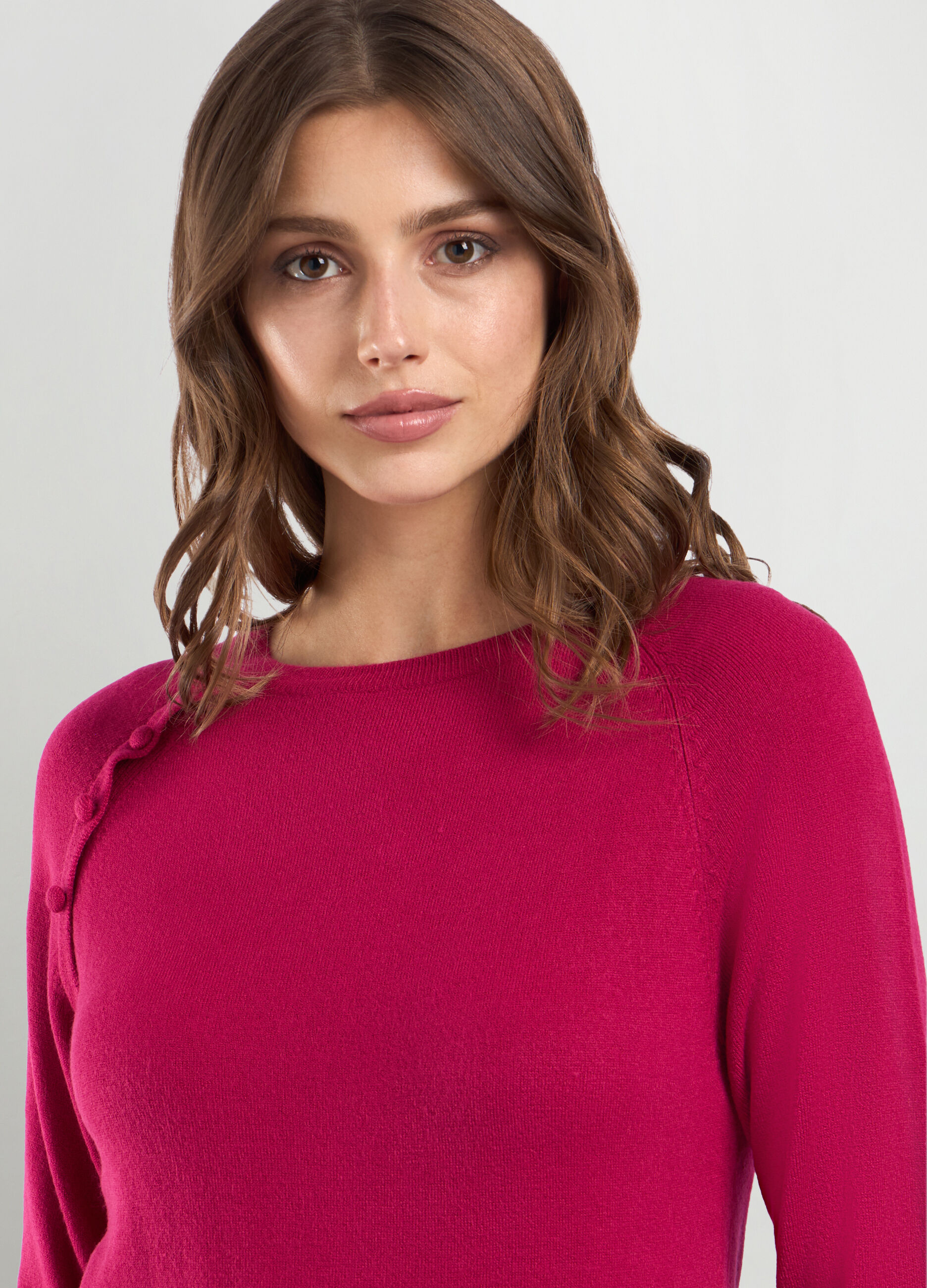Pullover tricot con bottoni donna_2