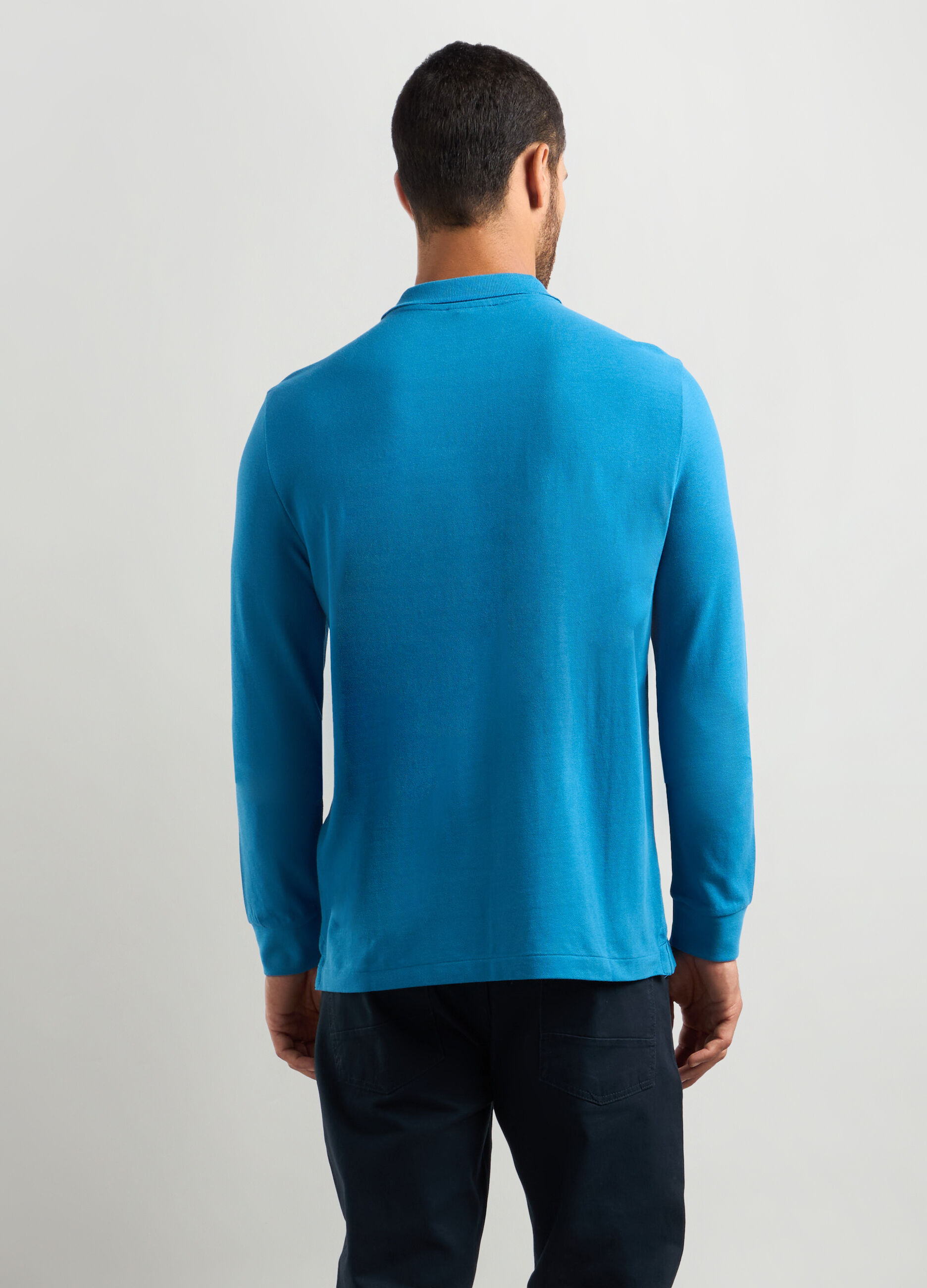 Polo in piquet di cotone uomo_1