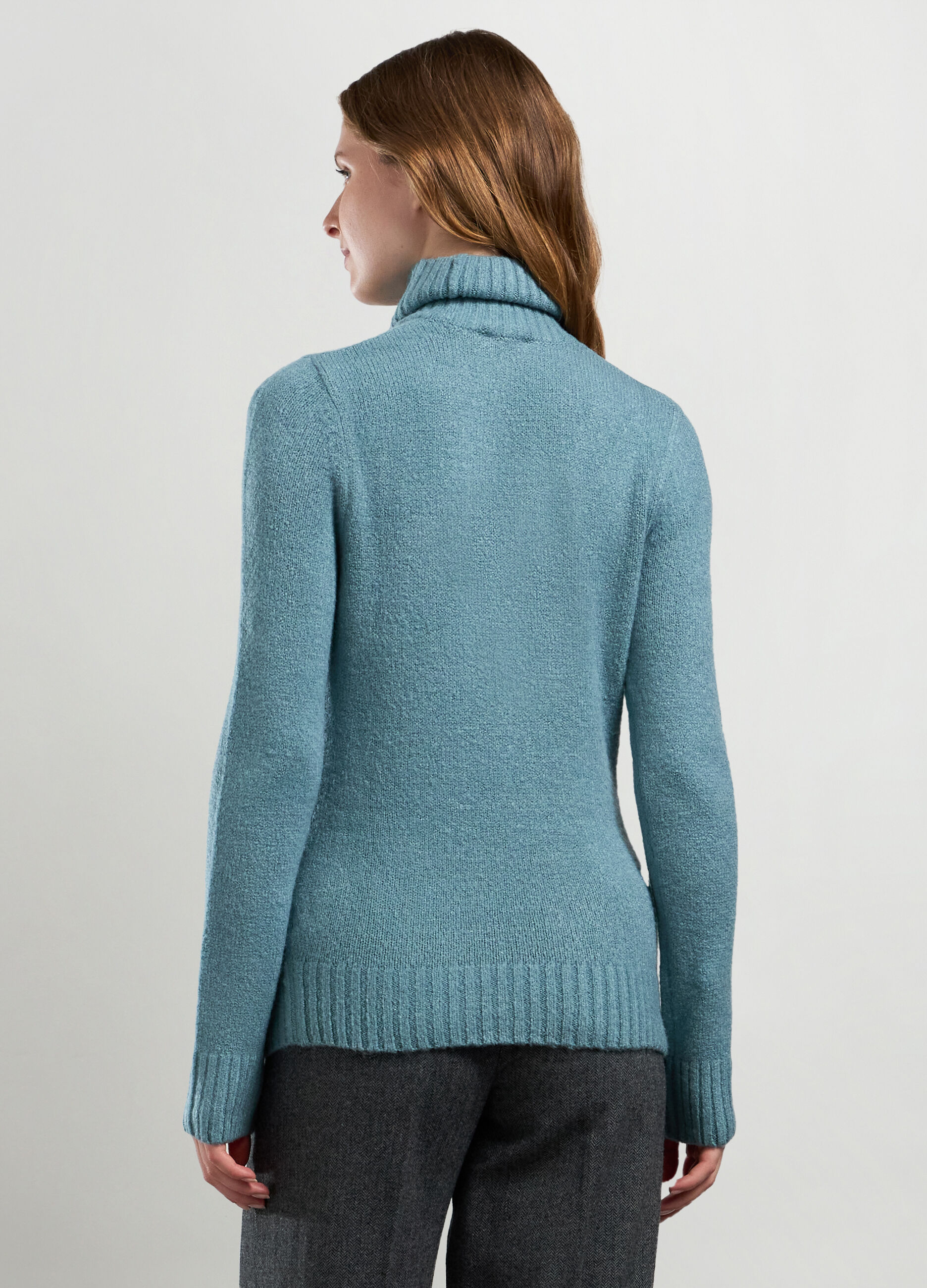 Tricot a collo alto con cut out donna_1