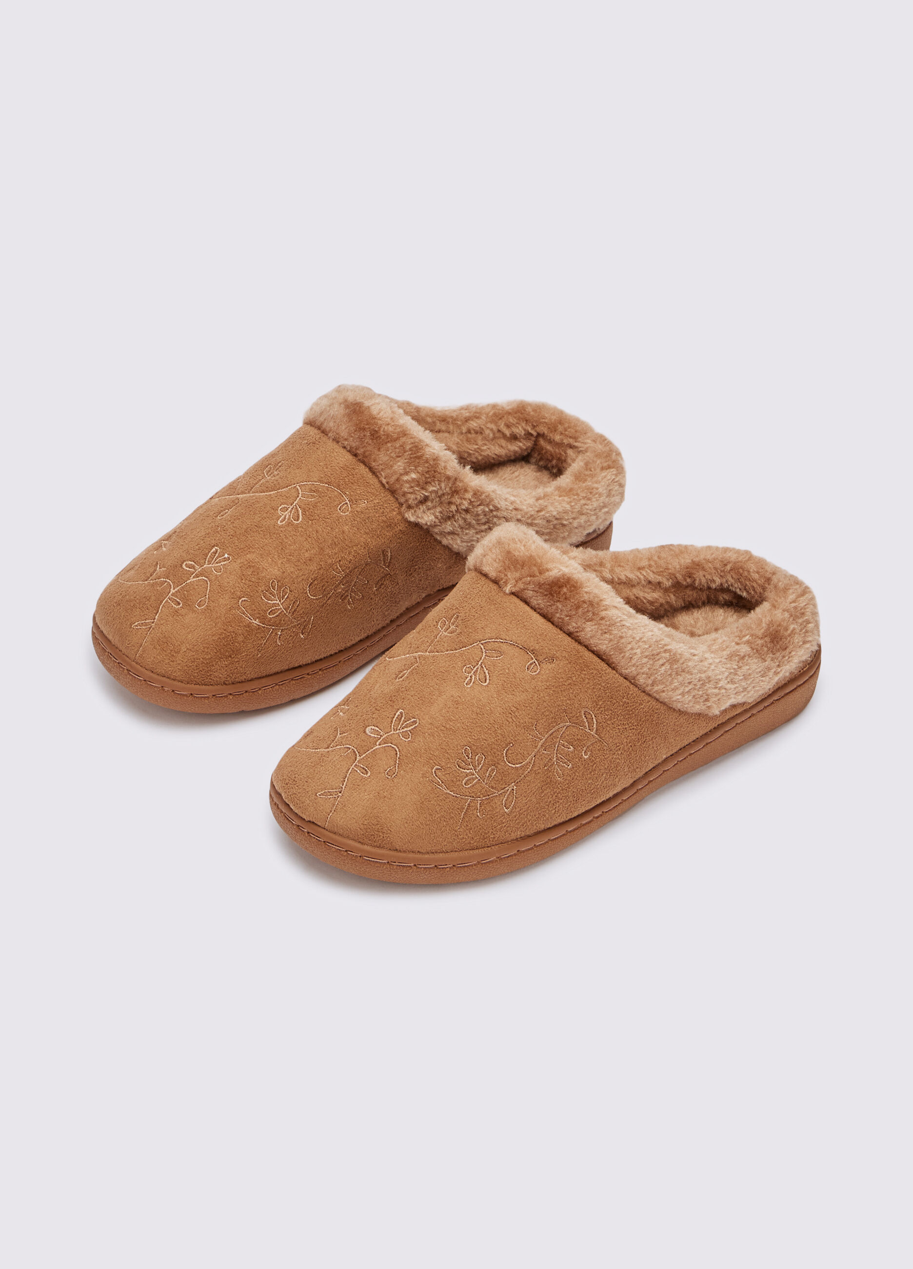 Ciabatte in eco fur donna