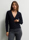 Cardigan con scollo a V rasato donna_0