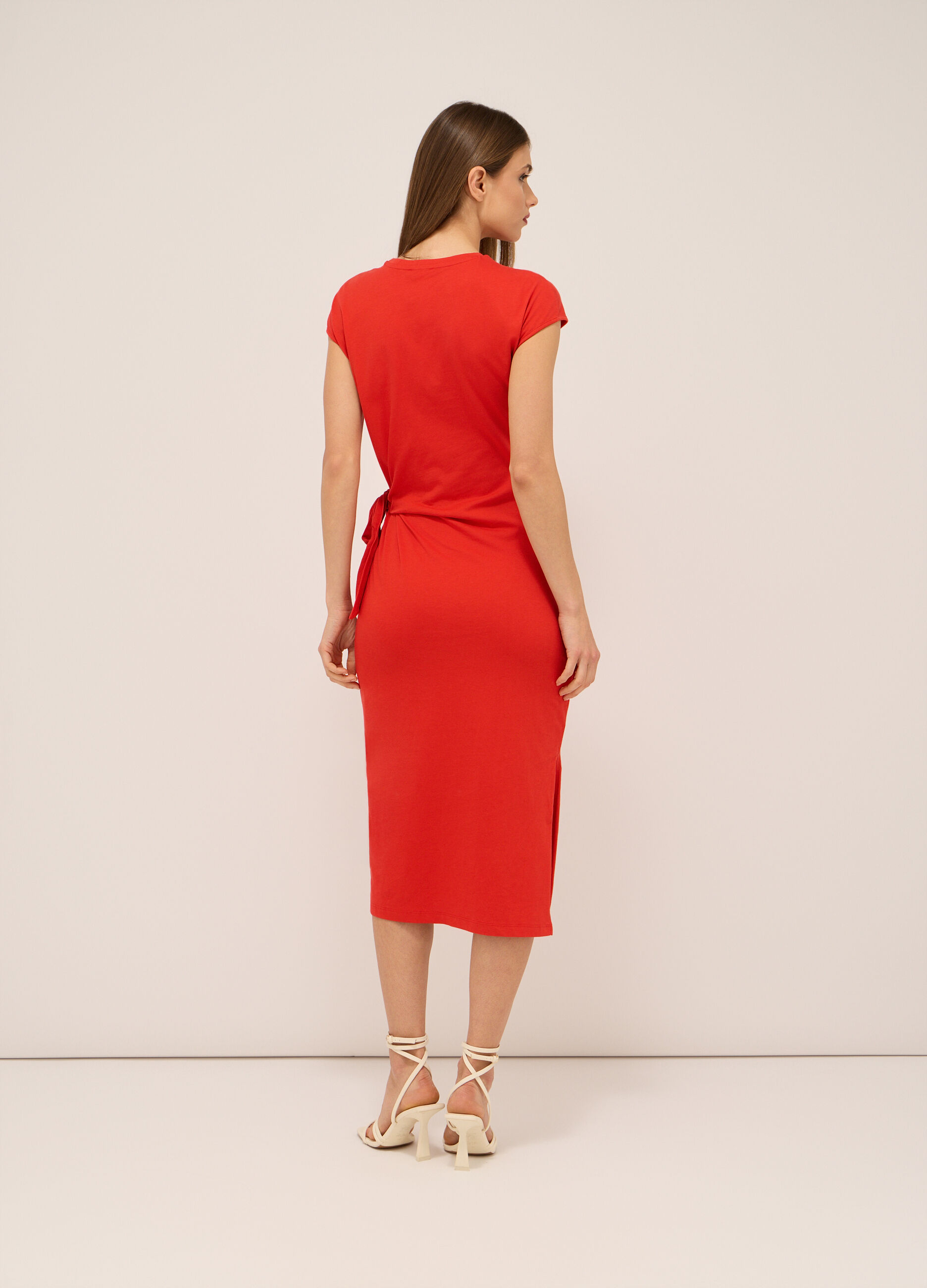 Abito lungo in jersey di puro cotone donna_1