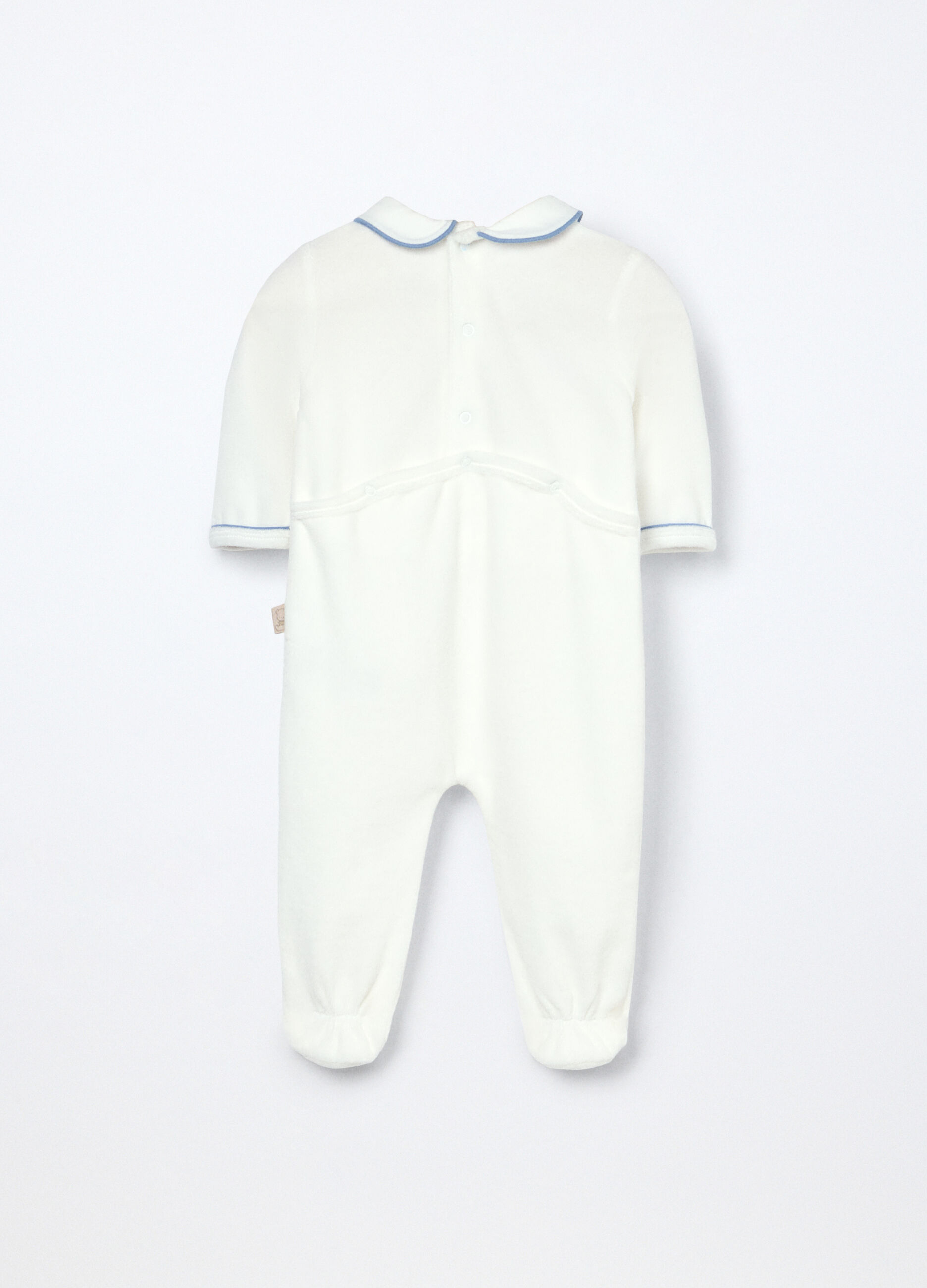 Tutina misto cotone velours neonato_1