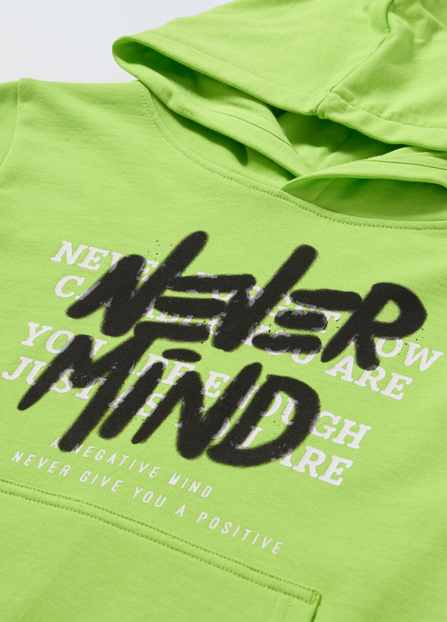 Felpa con cappuccio in french terry di puro cotone ragazzo_1