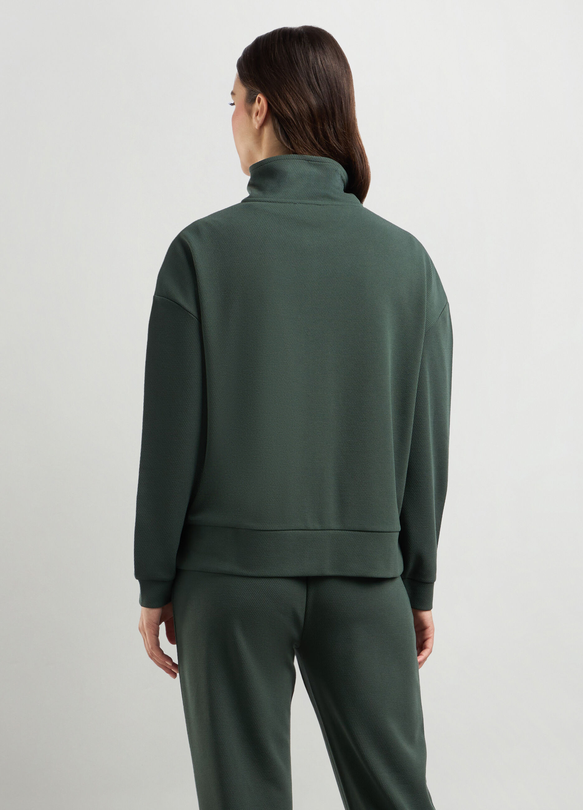 Felpa piquet misto viscosa stretch donna_1