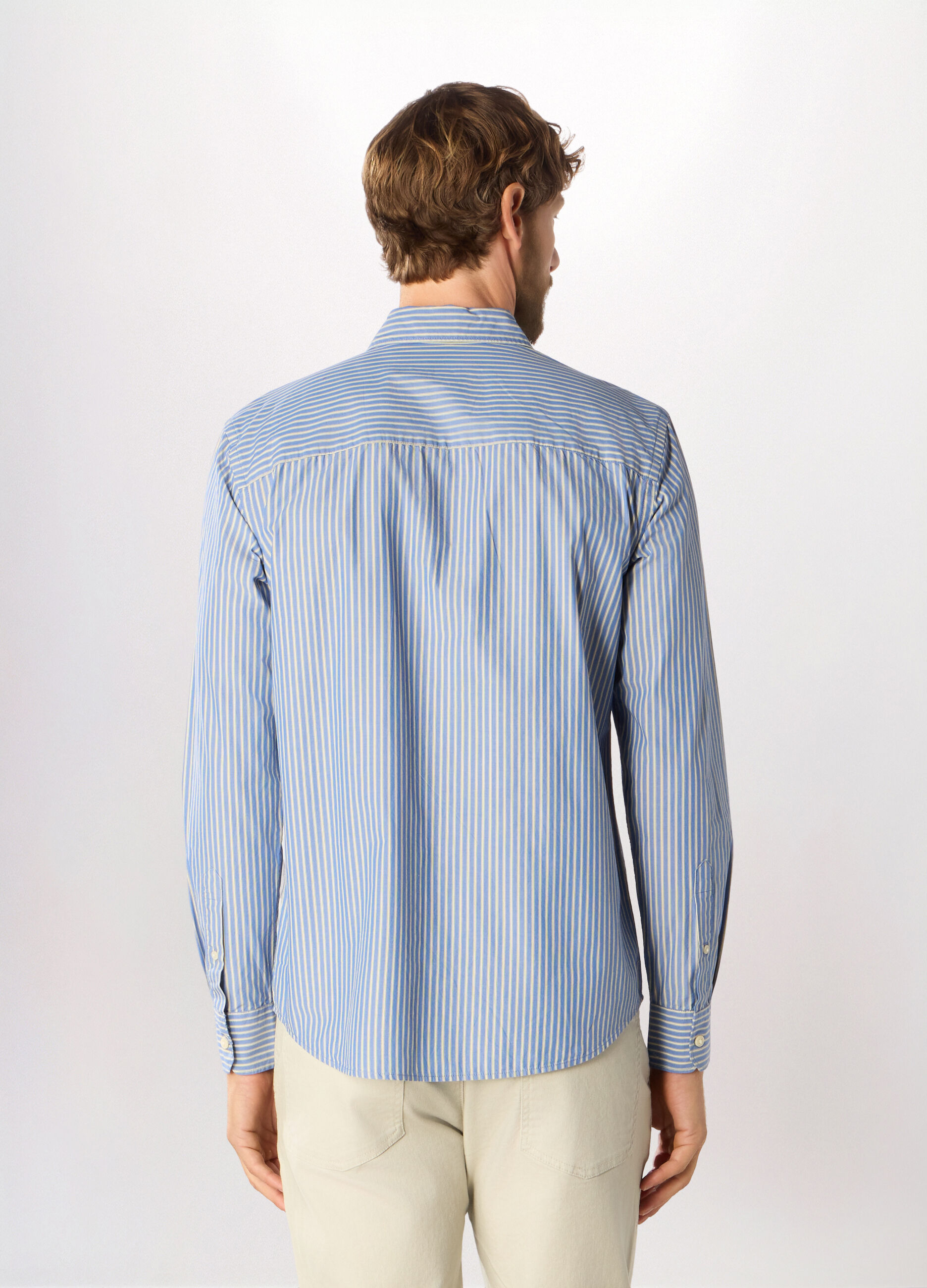 Camicia regular fit a righe uomo_1