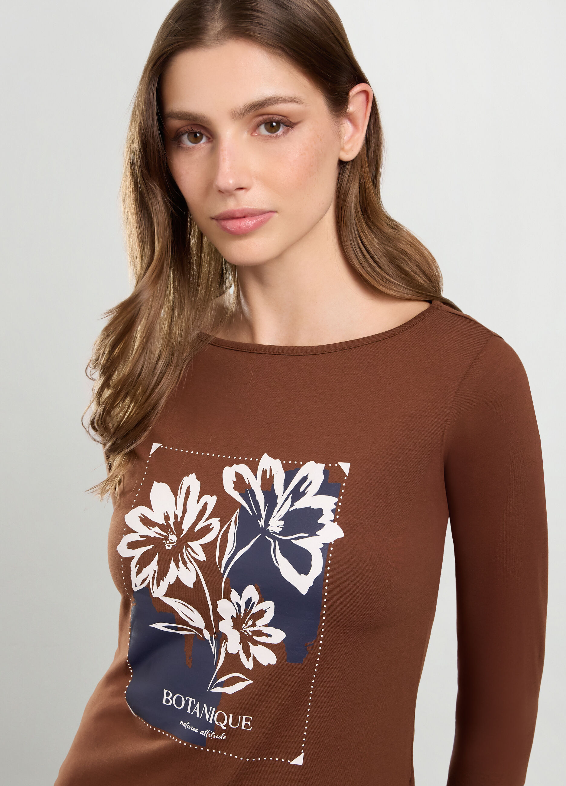 T-shirt in cotone stretch donna_2