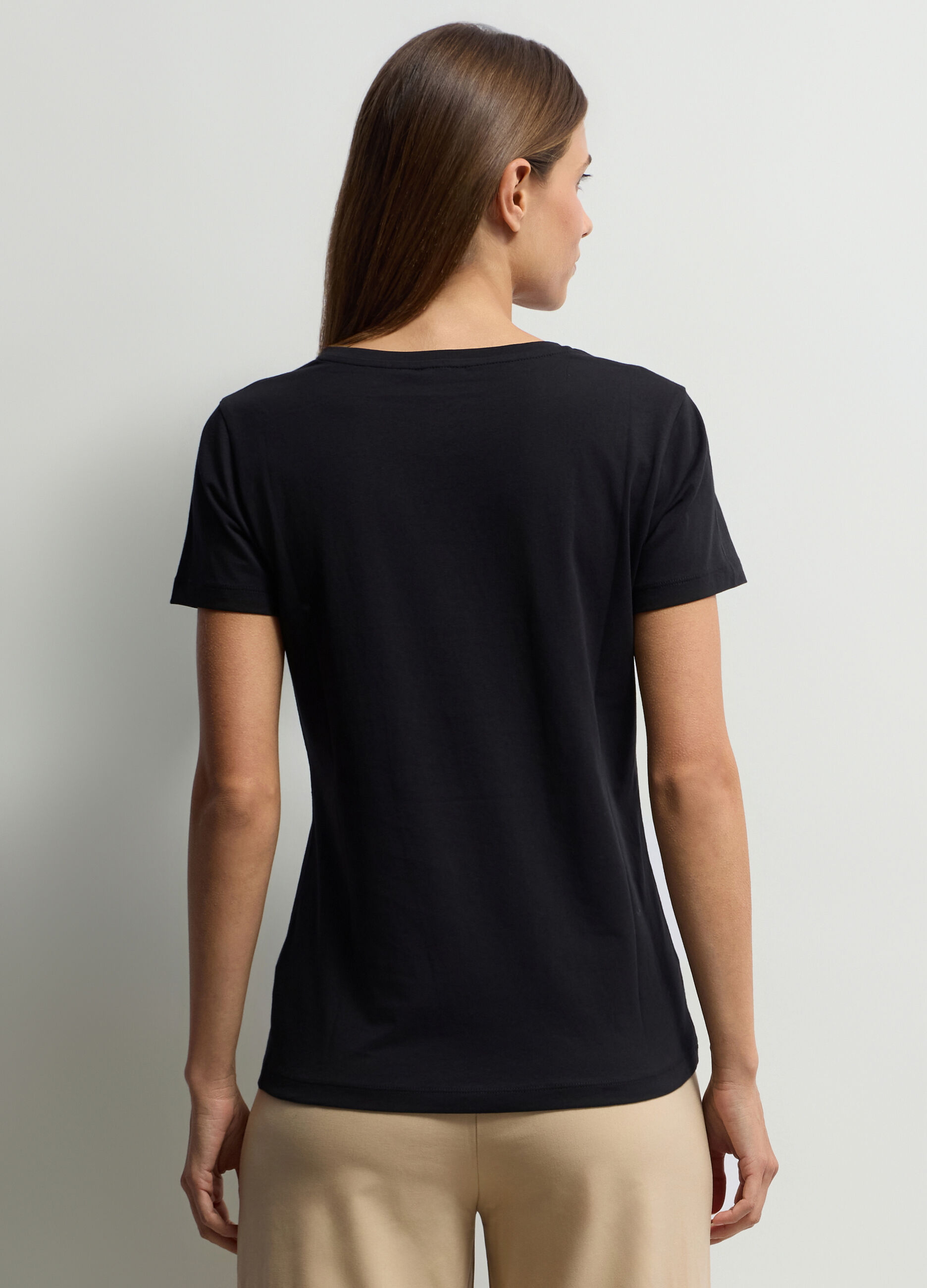 T-shirt girocollo donna_1