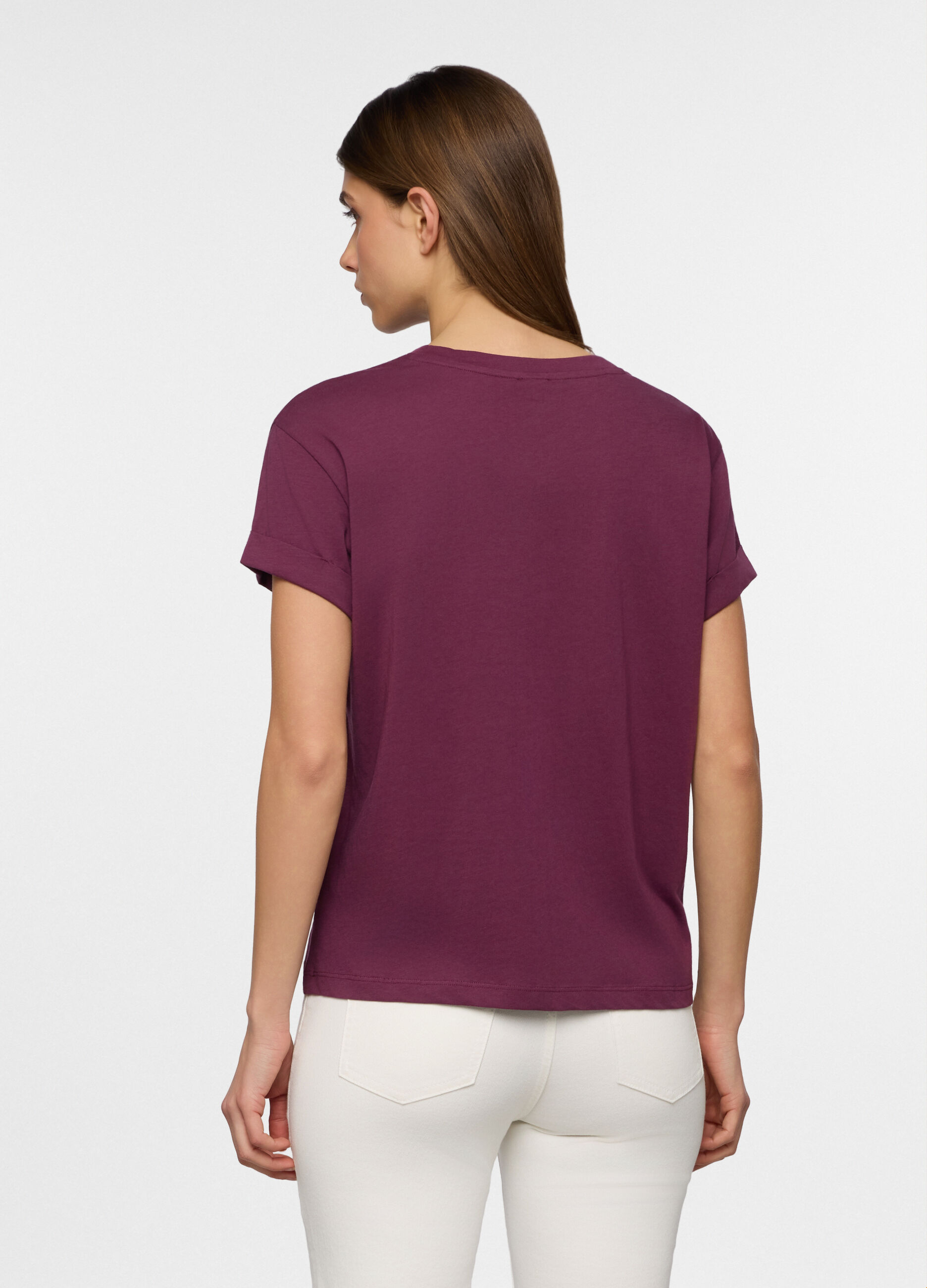 T-shirt girocollo donna_1