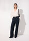 Pantalone palazzo in misto lana e viscosa donna_0