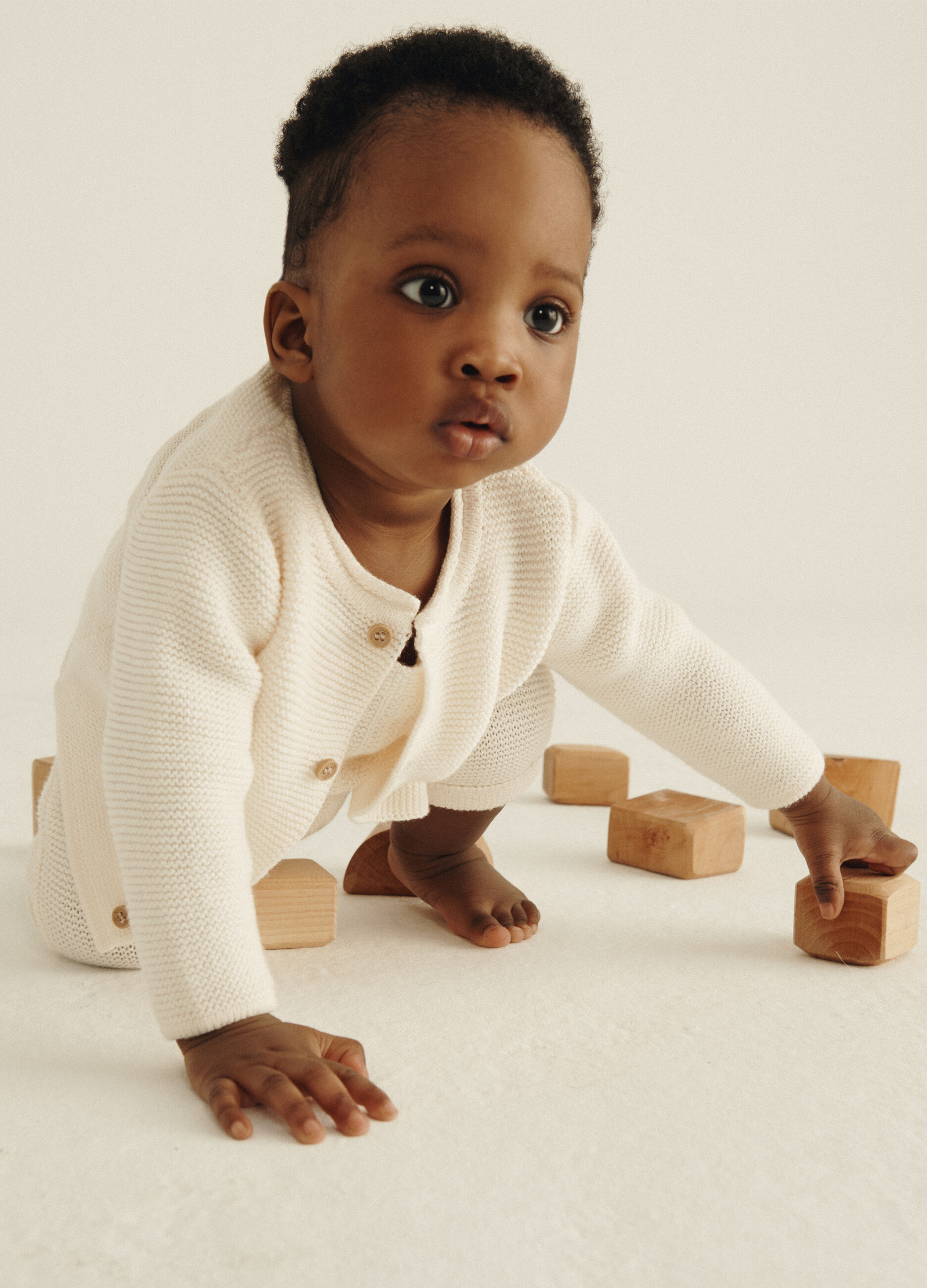 Cardigan in puro cotone IANA neonato_0