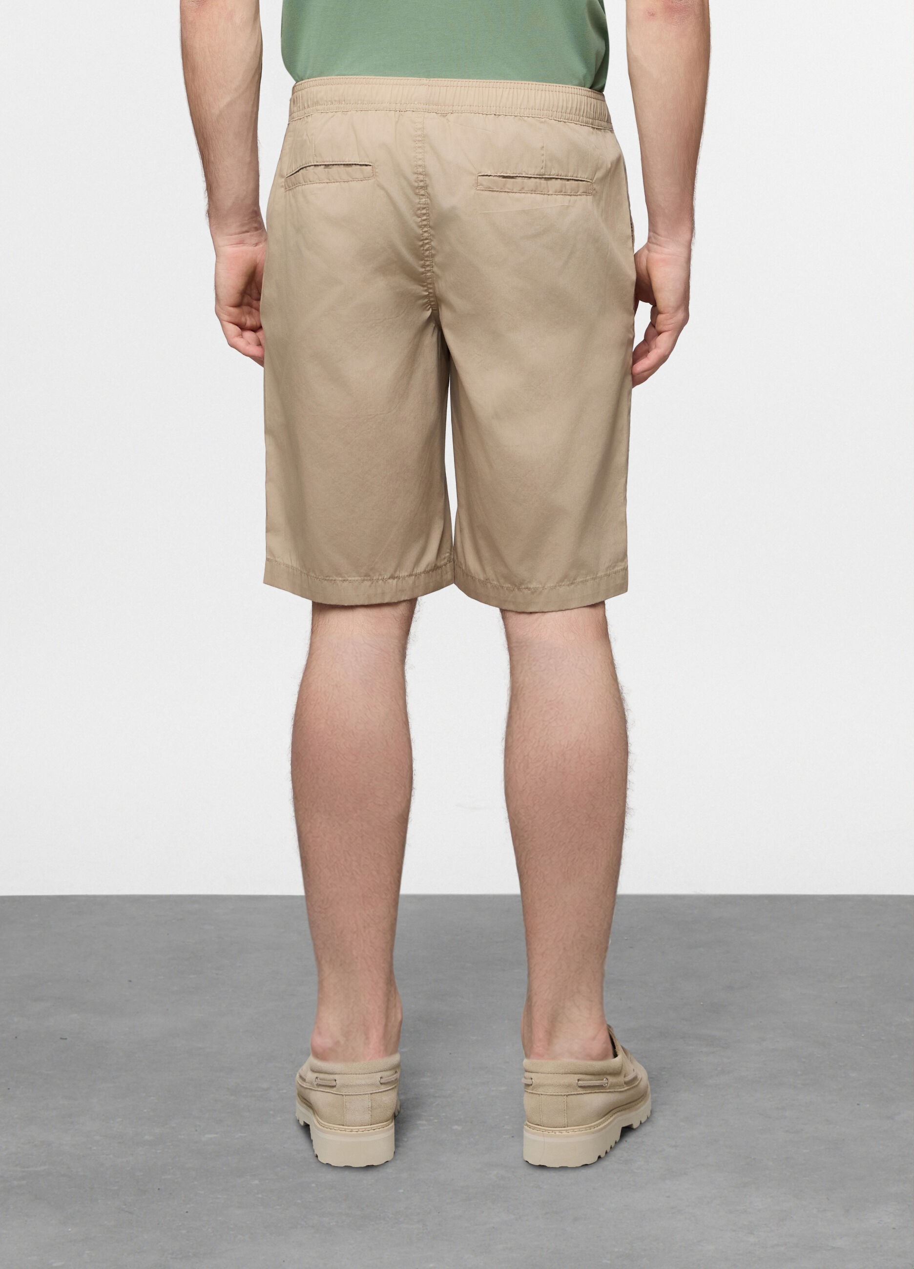 Bermuda chino in popeline misto cotone uomo_1