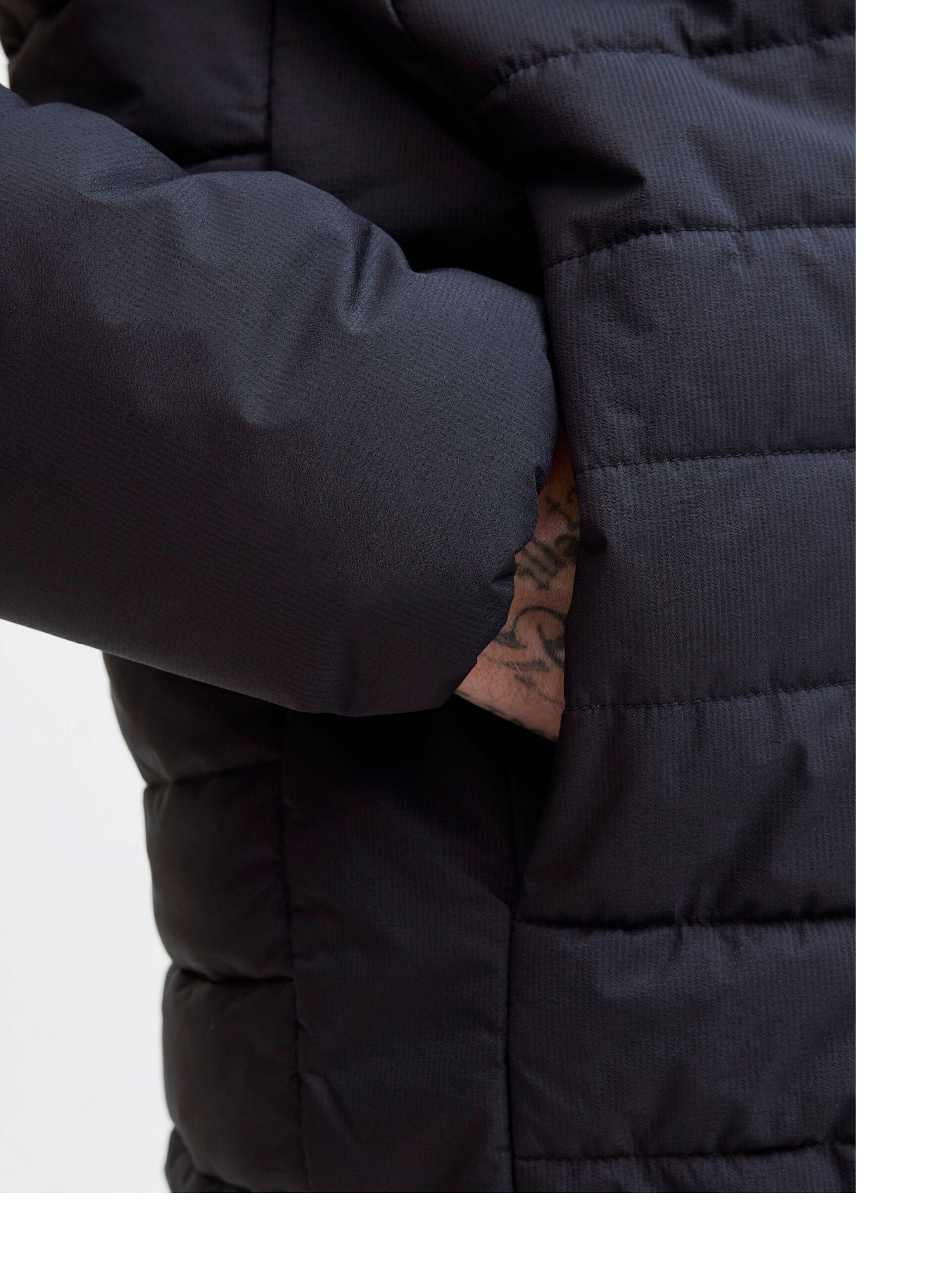 Giubbino imbottito con cappuccio uomo_5