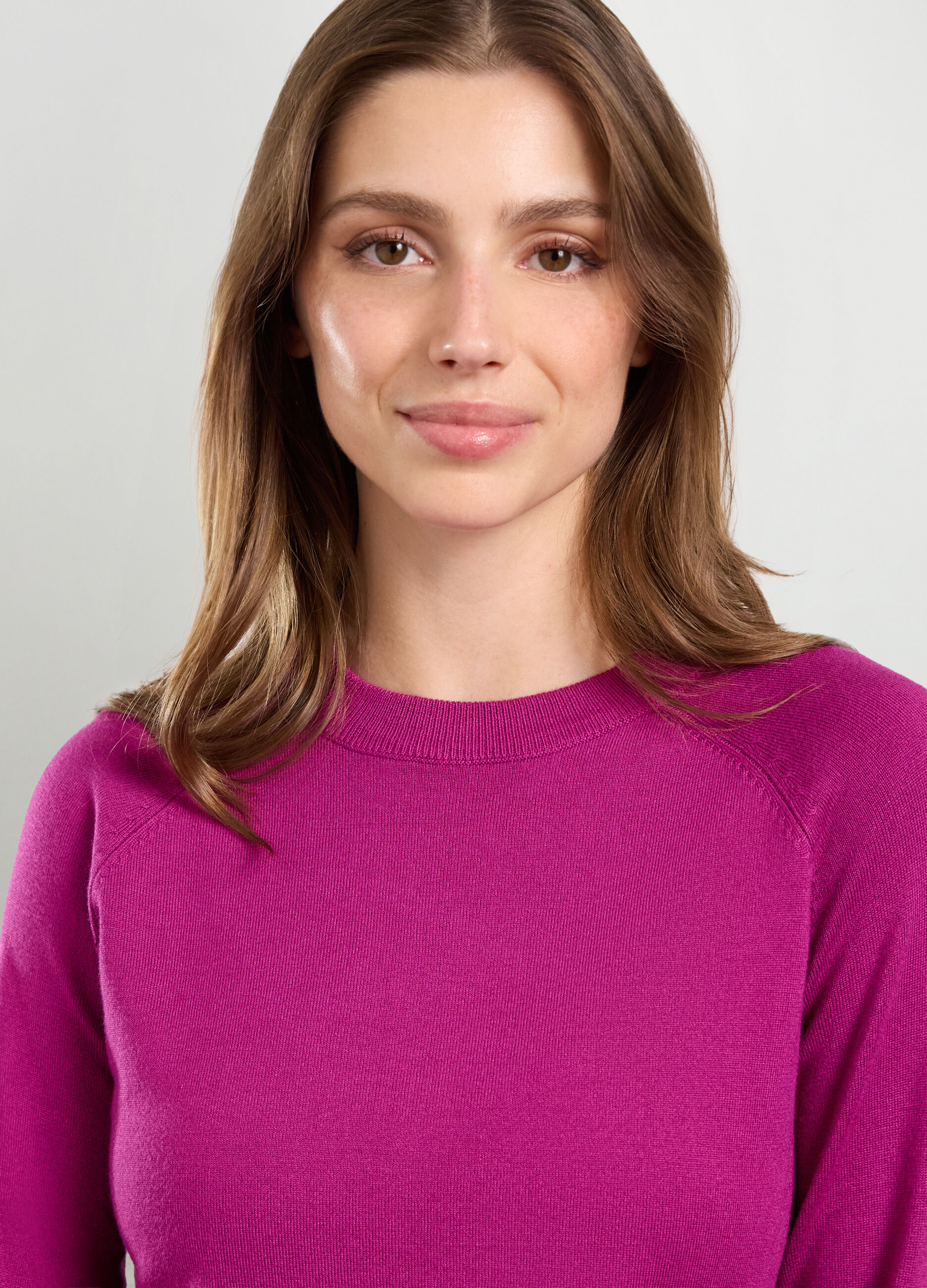 Tricot misto viscosa con inserto donna_2