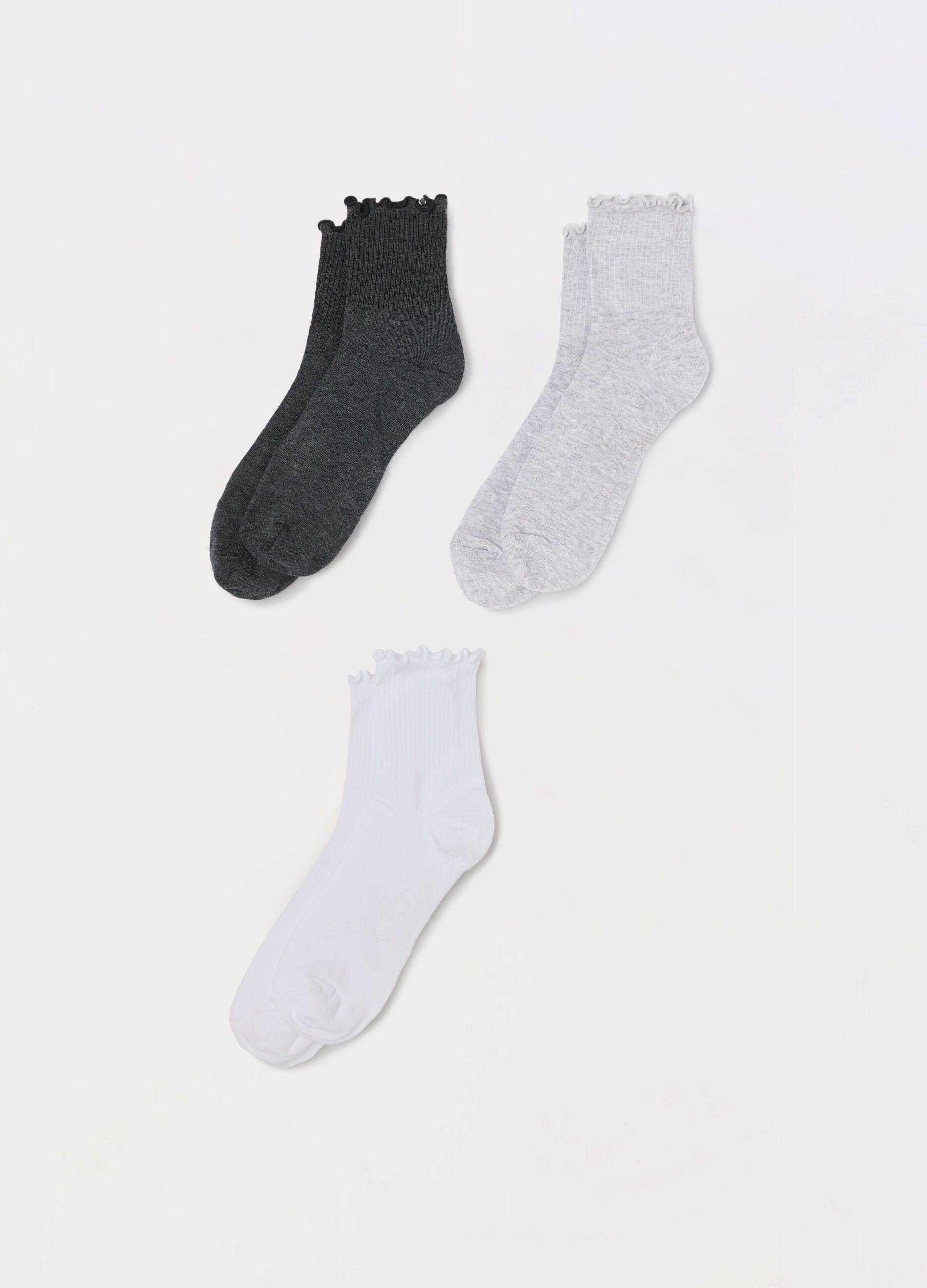 Pack 3 calze lunghe misto cotone donna_0