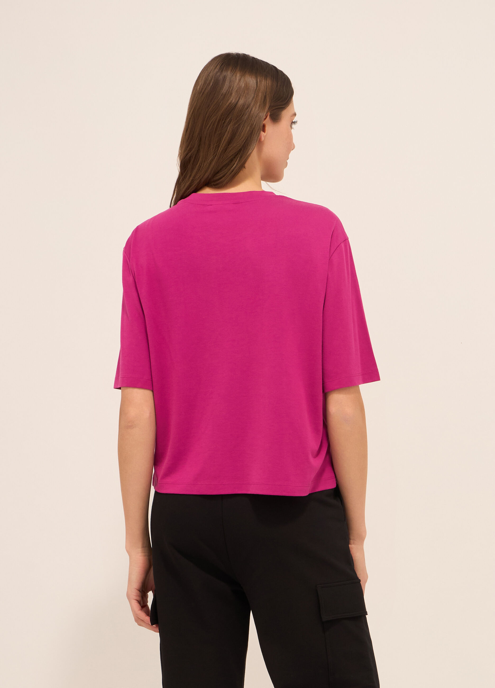 T-shirt misto viscosa donna_1