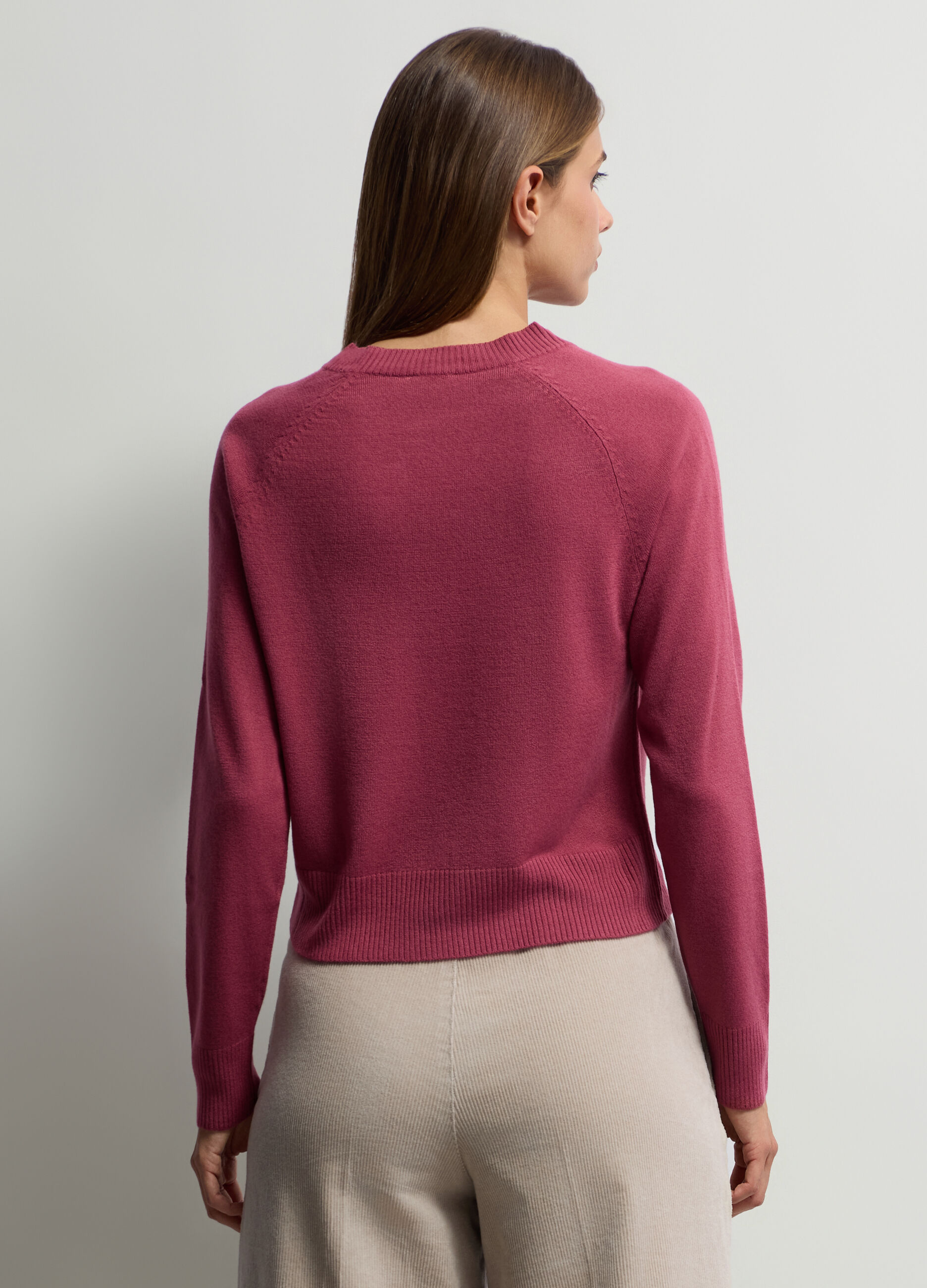 Pullover girocollo rasato donna_1