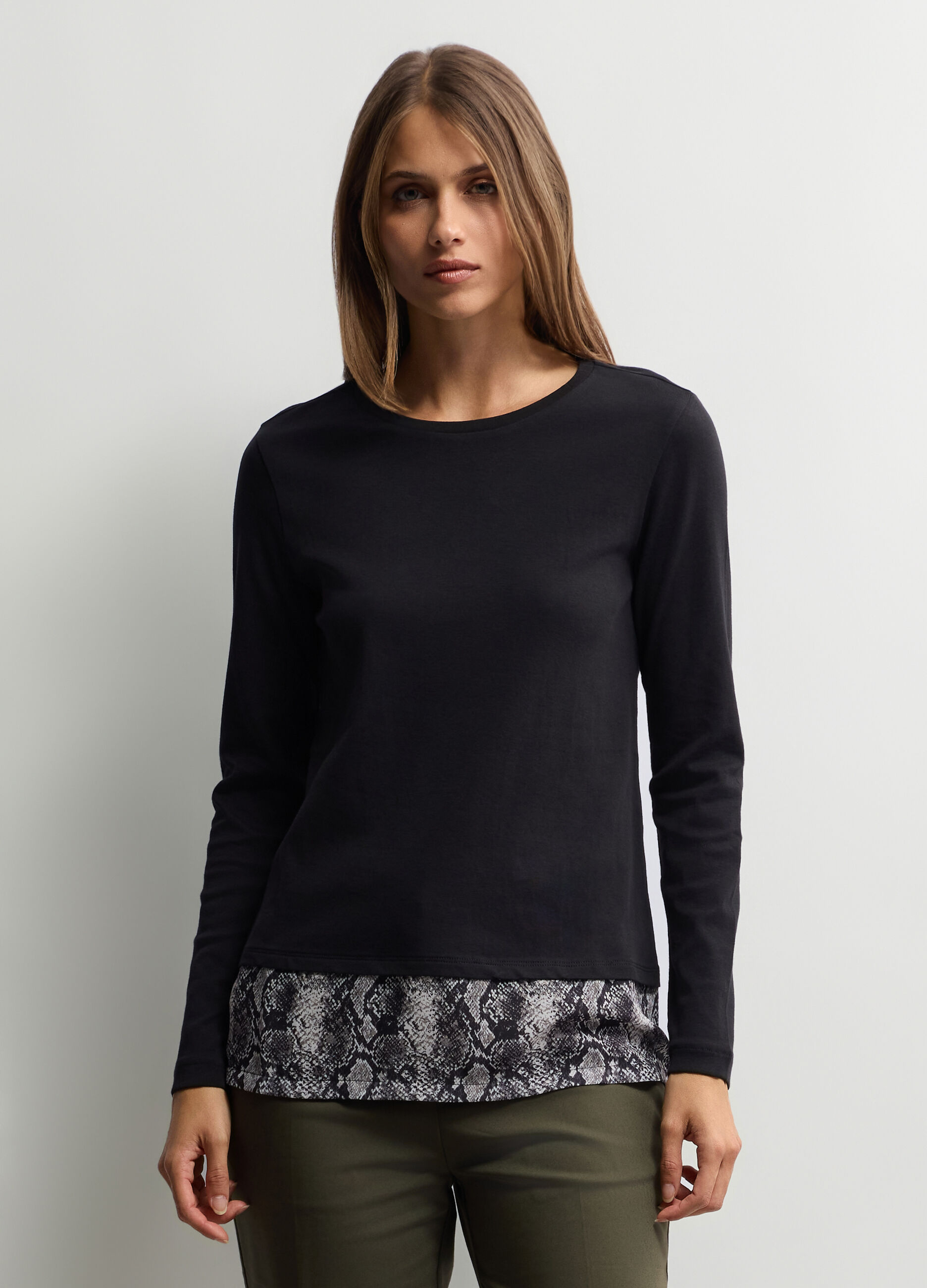 T-shirt girocollo donna_0