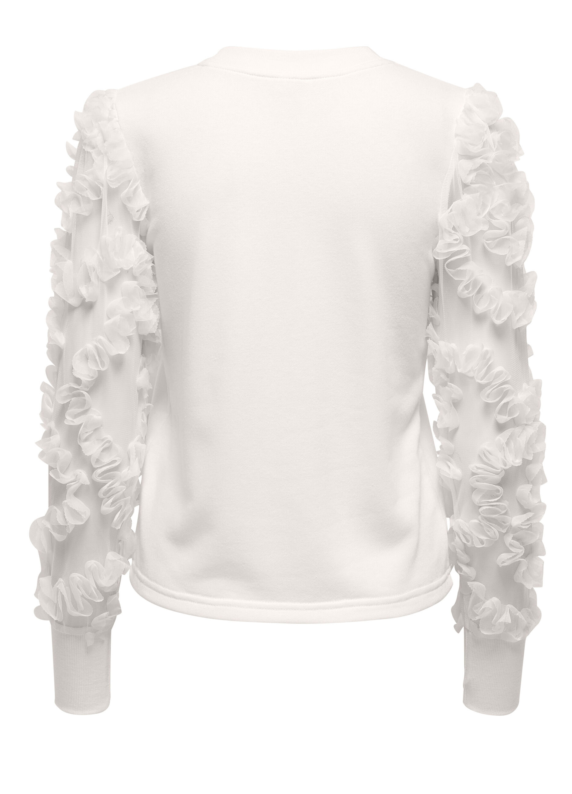 Felpa con inserti in tulle donna_6