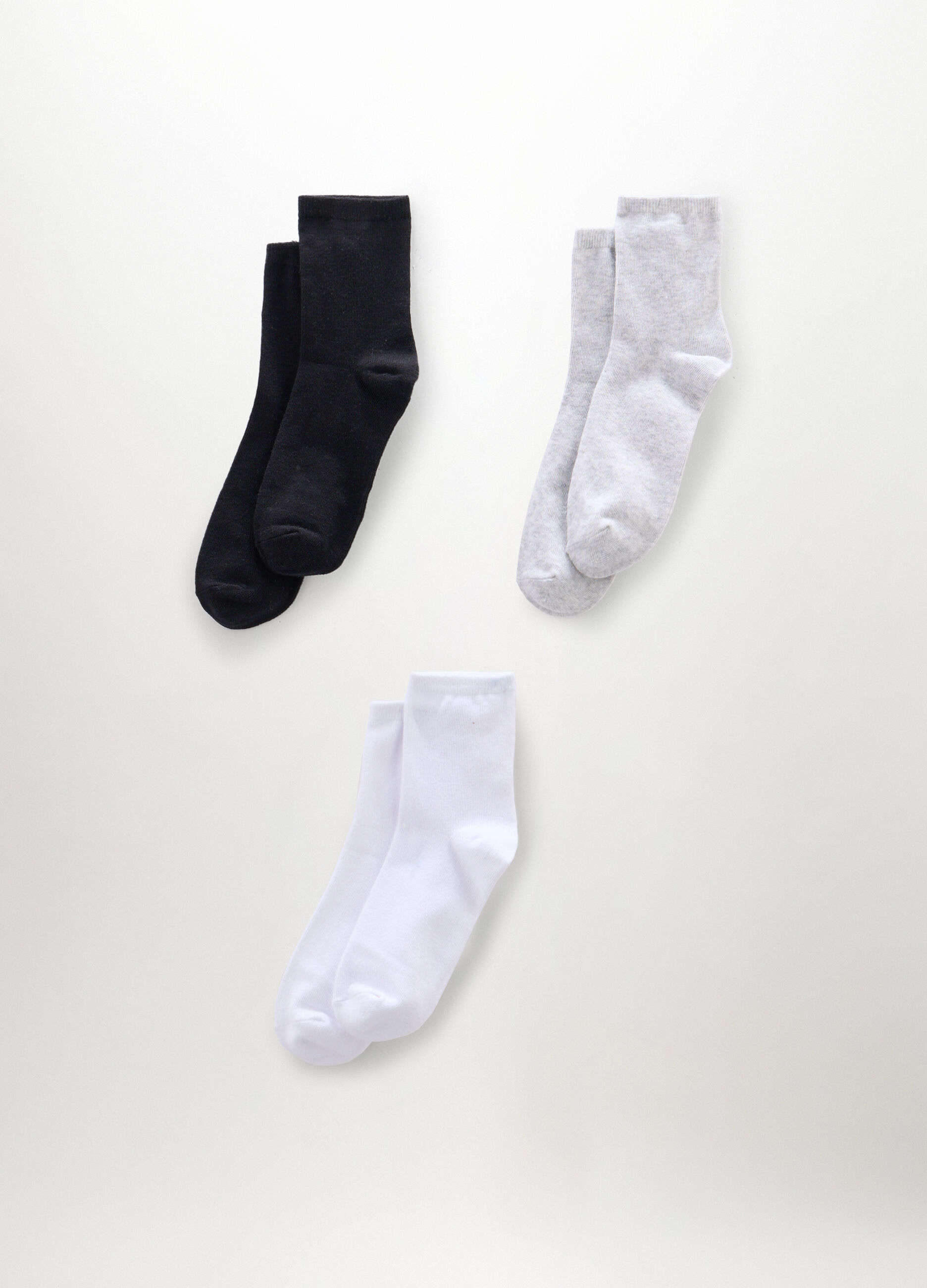 Pack 3 calze corte misto cotone donna_0