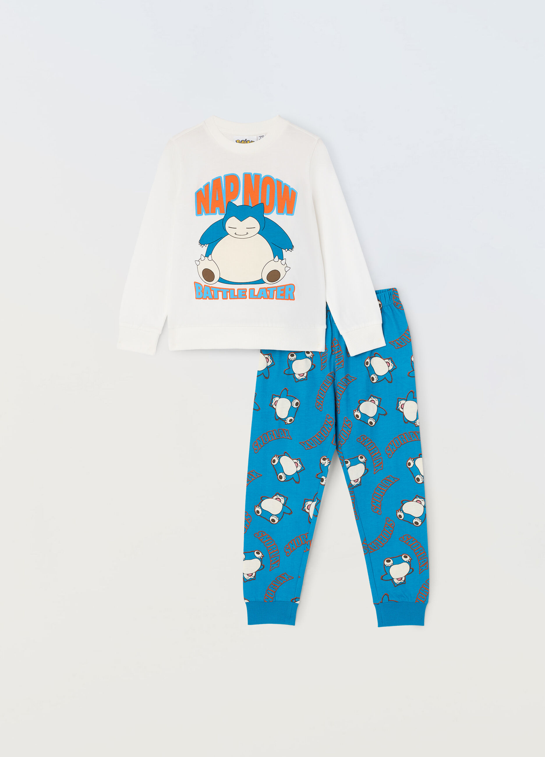Set pigiama lungo in puro cotone bambino_0